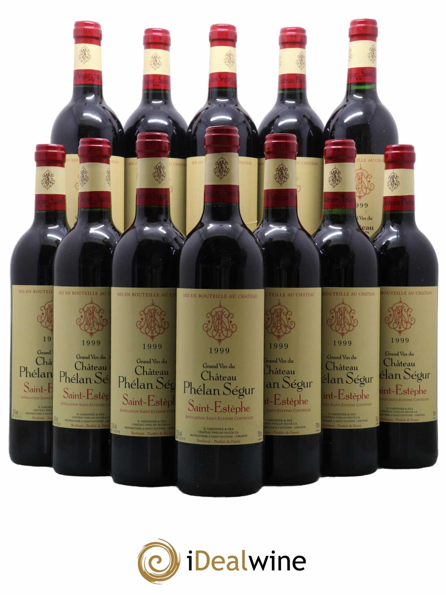Château Phélan Ségur 1999 - Lot de 12 bouteilles - 0