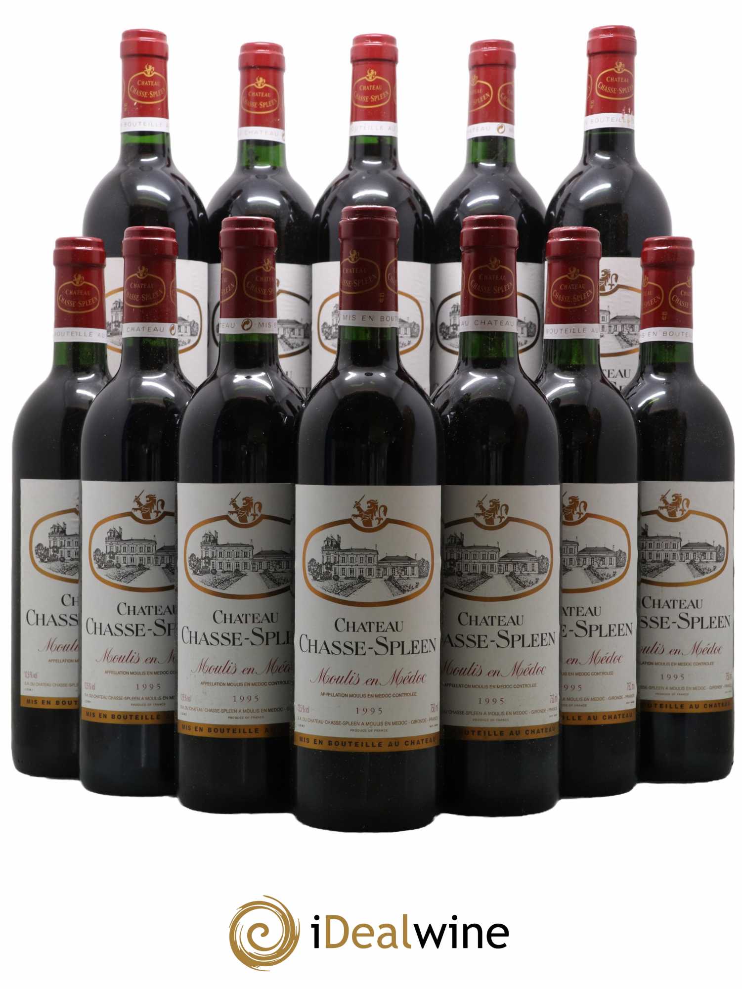 Château Chasse Spleen 1995 - Lot de 12 bouteilles - 0