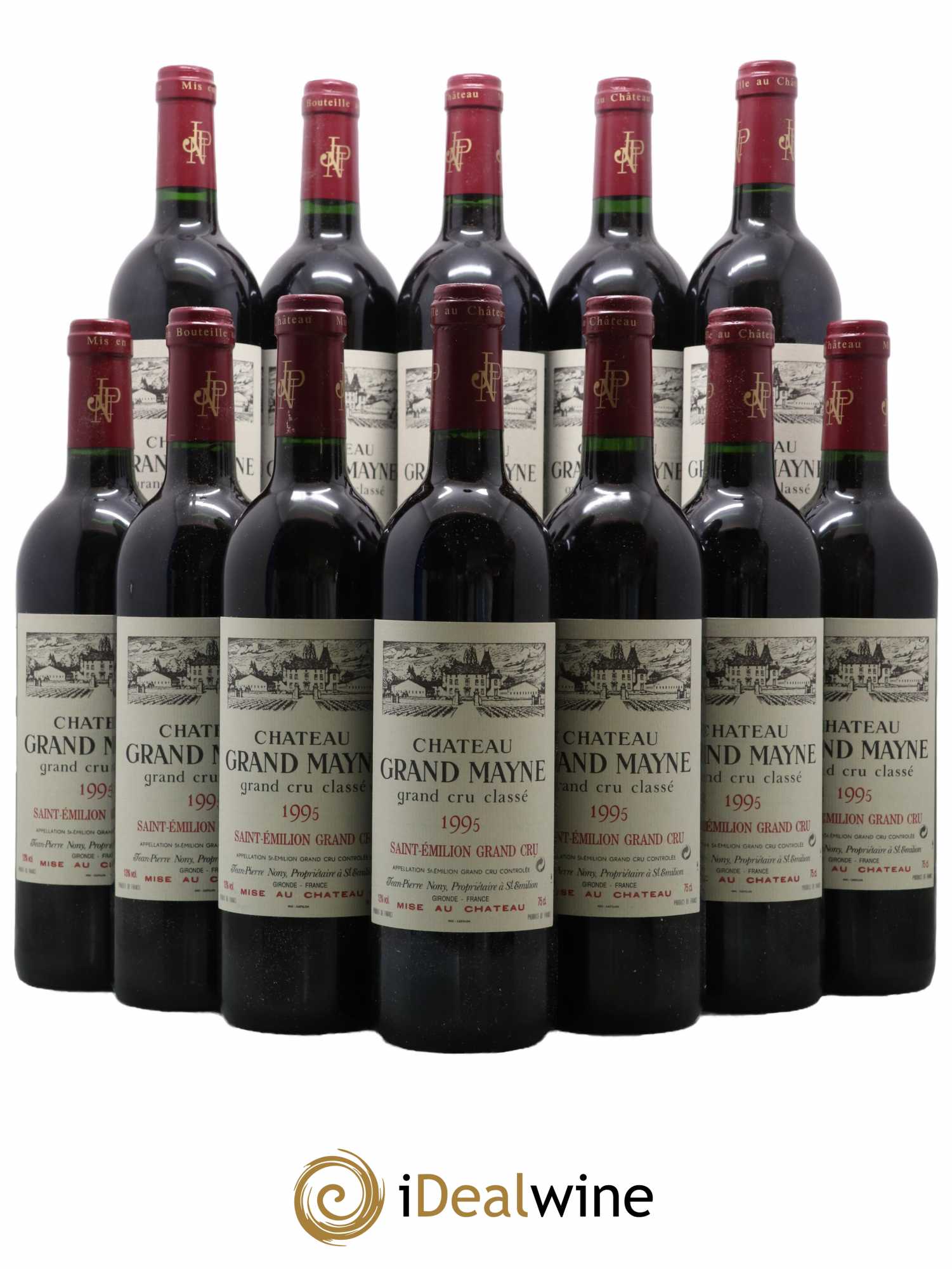 Château Grand Mayne Grand Cru Classé 1995 - Lot de 12 bouteilles - 0
