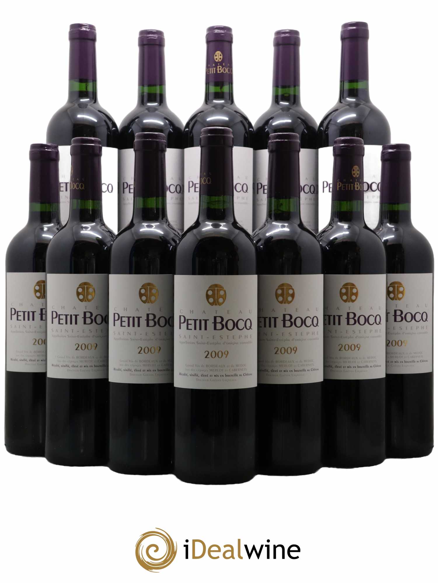 Château Petit Bocq Cru Bourgeois 2009 - Lot de 12 bouteilles - 0
