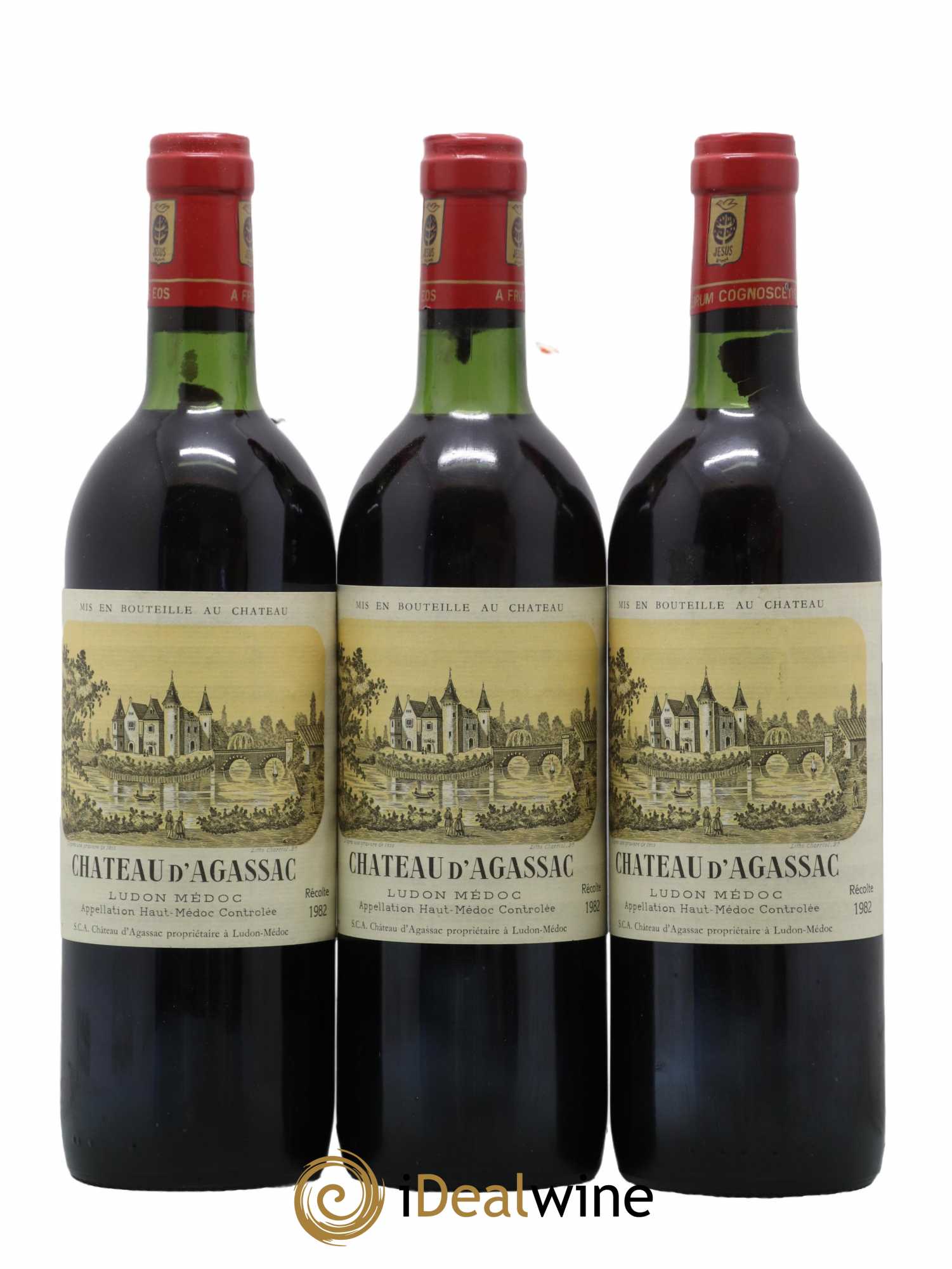 Château d' Agassac Cru Bourgeois 1982 - Lot de 12 bouteilles - 2