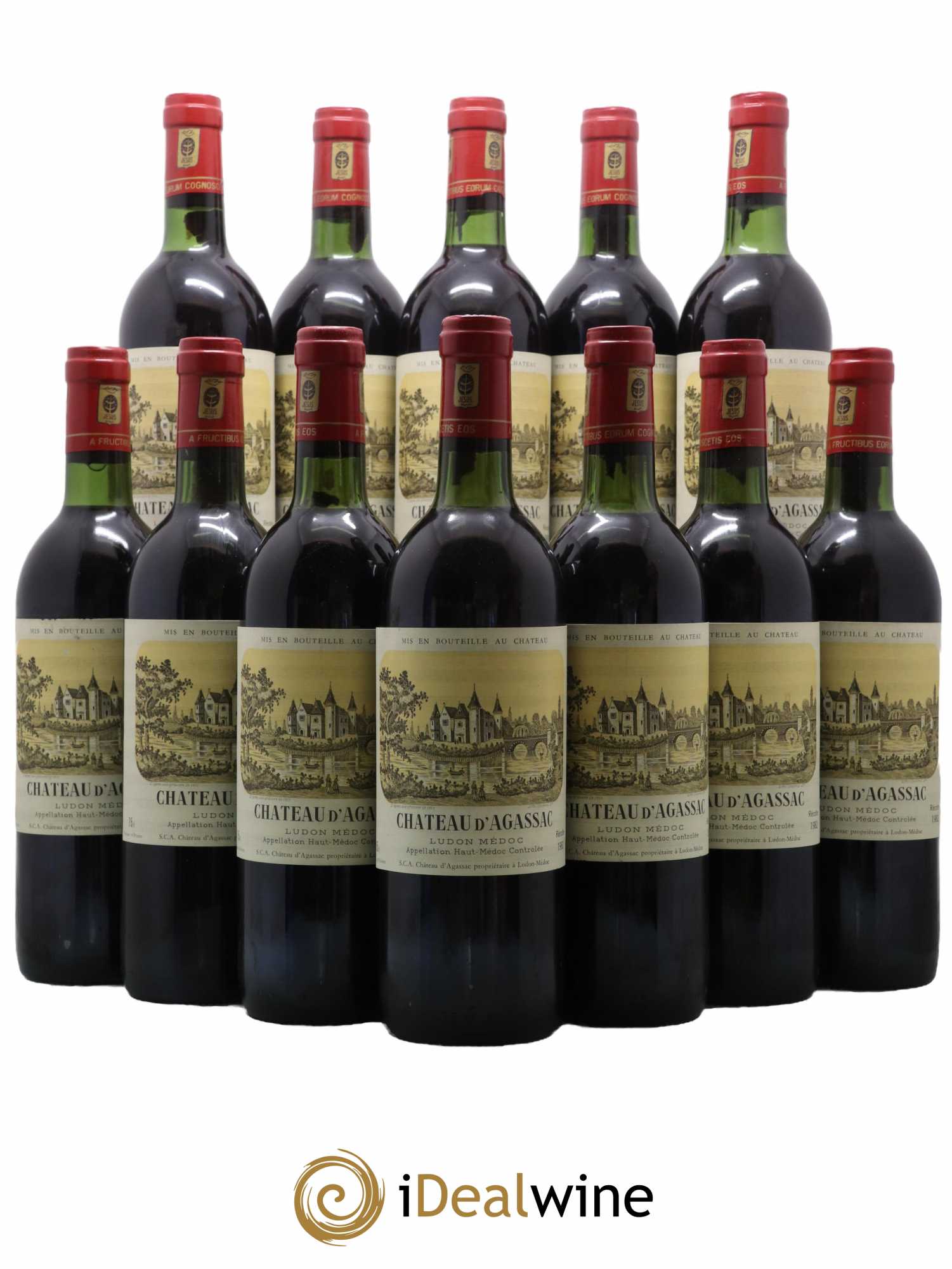 Château d' Agassac Cru Bourgeois 1982 - Lot de 12 bouteilles - 0