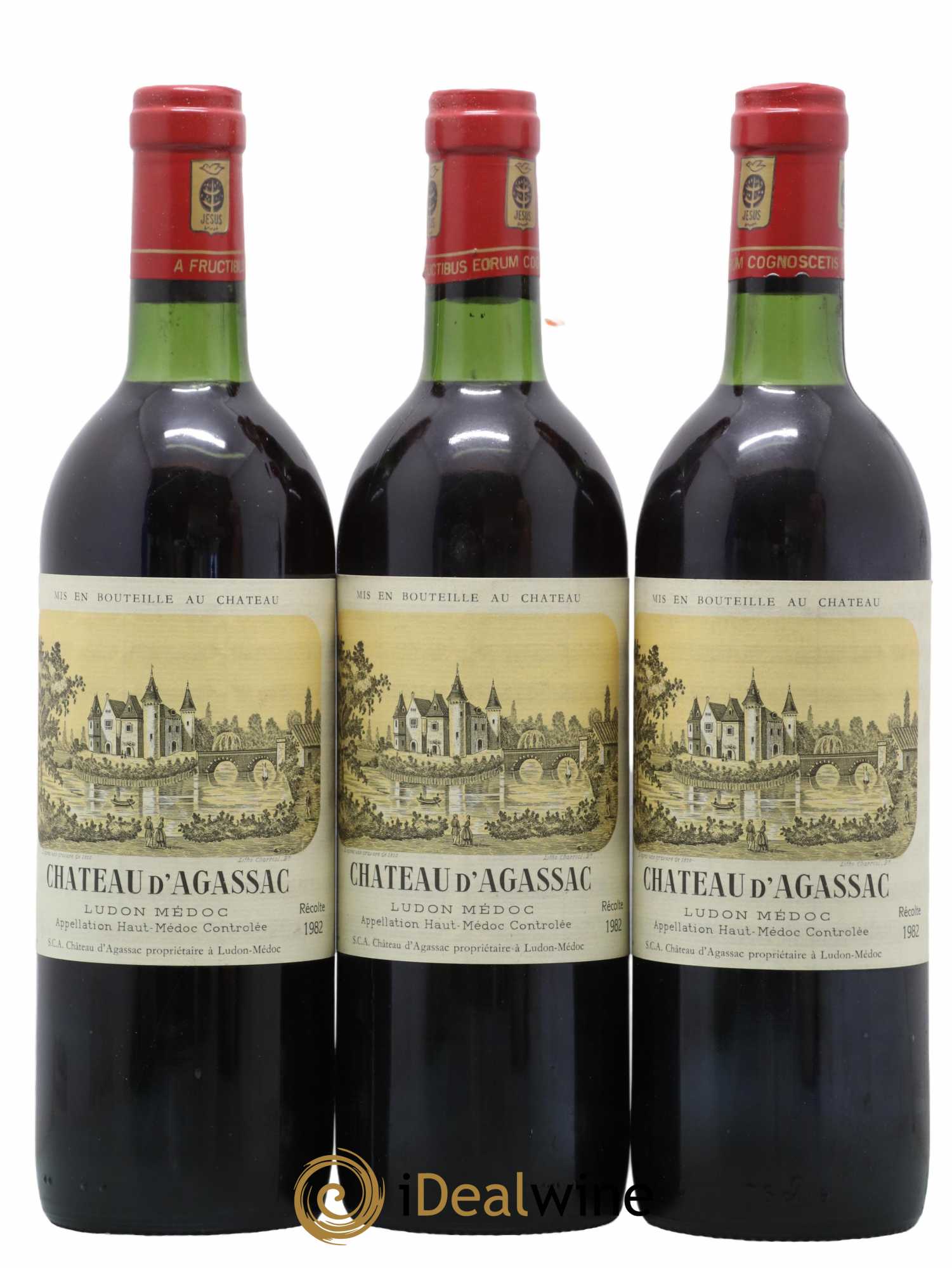 Château d' Agassac Cru Bourgeois 1982 - Lot de 12 bouteilles - 2