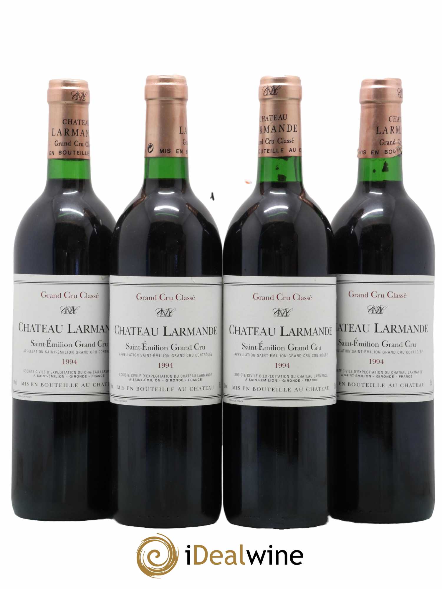 Château Larmande Grand Cru Classé 1994 - Lot de 4 bouteilles - 0