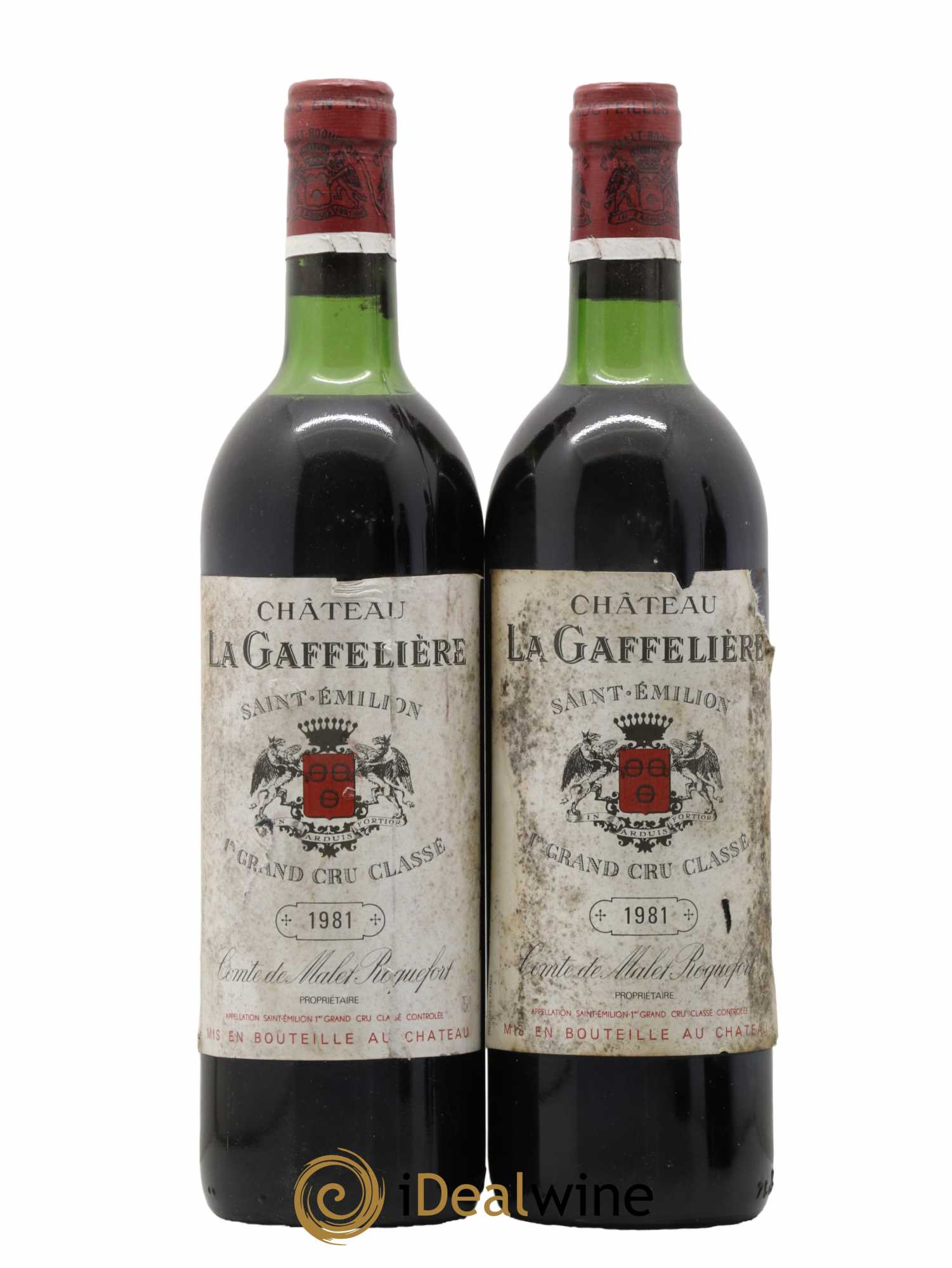 Château la Gaffelière 1er Grand Cru Classé B 1981 - Lot de 2 bouteilles - 0