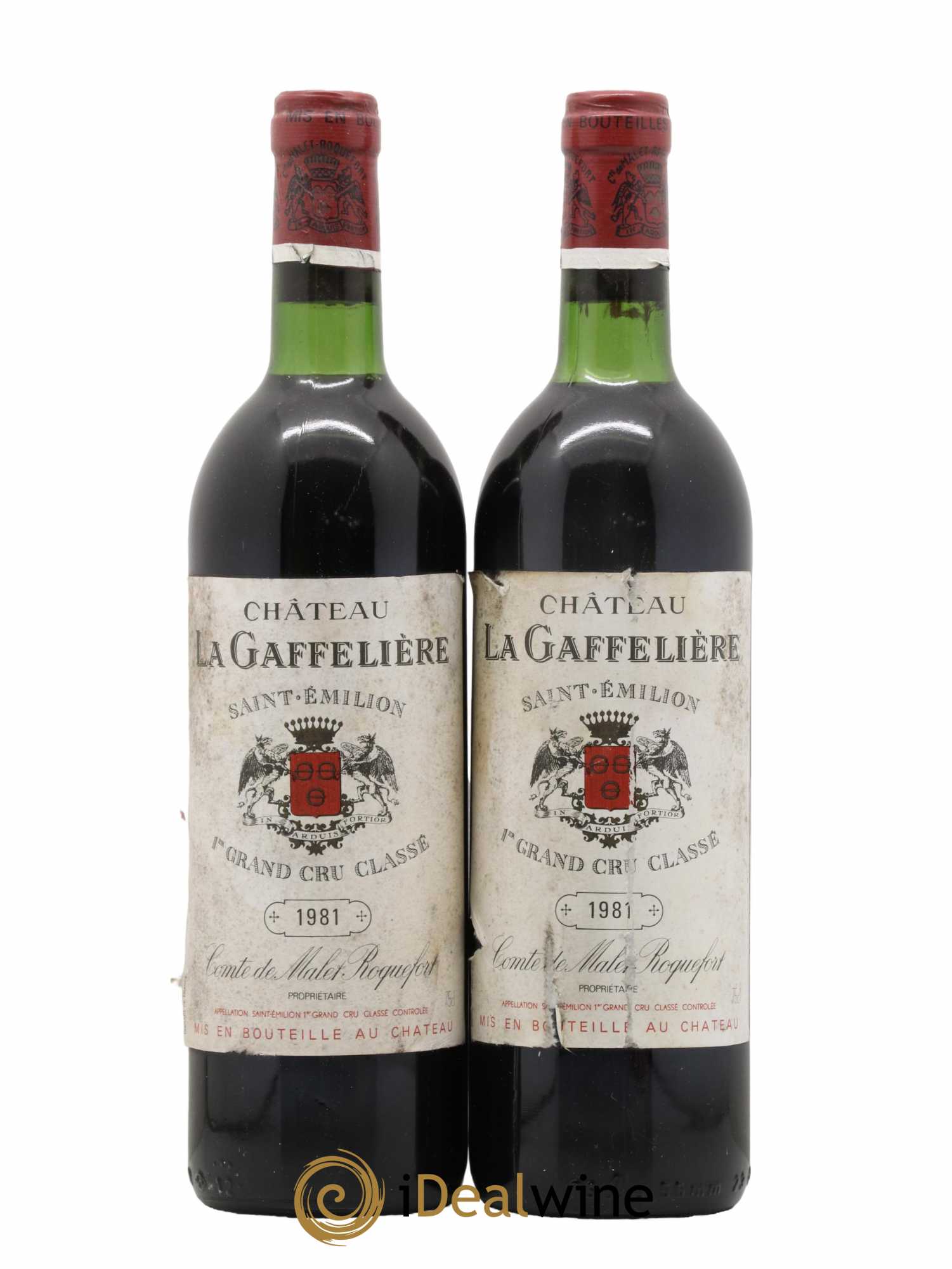 Château la Gaffelière 1er Grand Cru Classé B 1981 - Lot de 2 bouteilles - 0