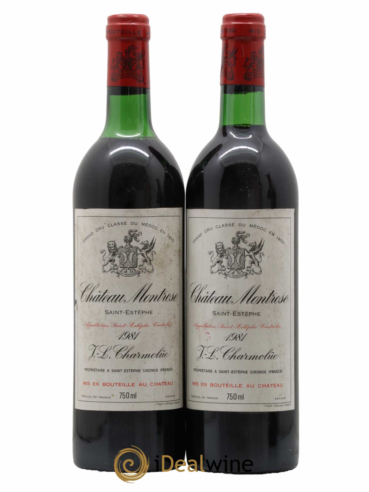 Château Montrose 2ème Grand Cru Classé 1981 - Lot de 2 bouteilles - 0