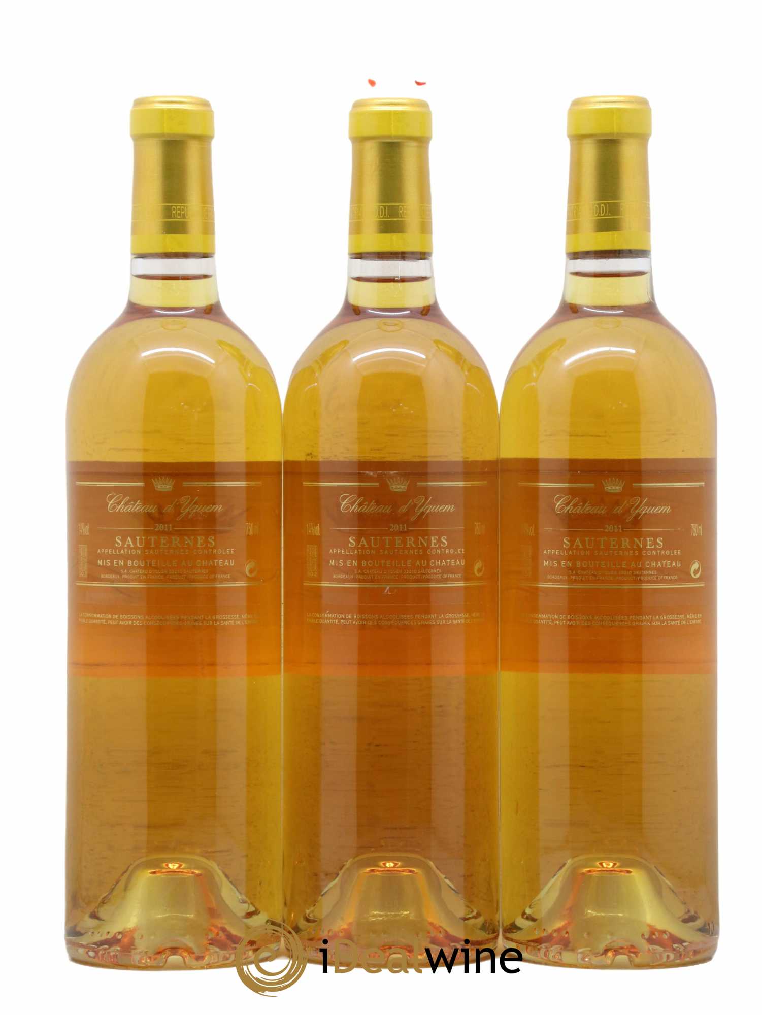 Château d' Yquem 1er Cru Classé Supérieur 2011 - Lotto di 3 bottiglie - 1