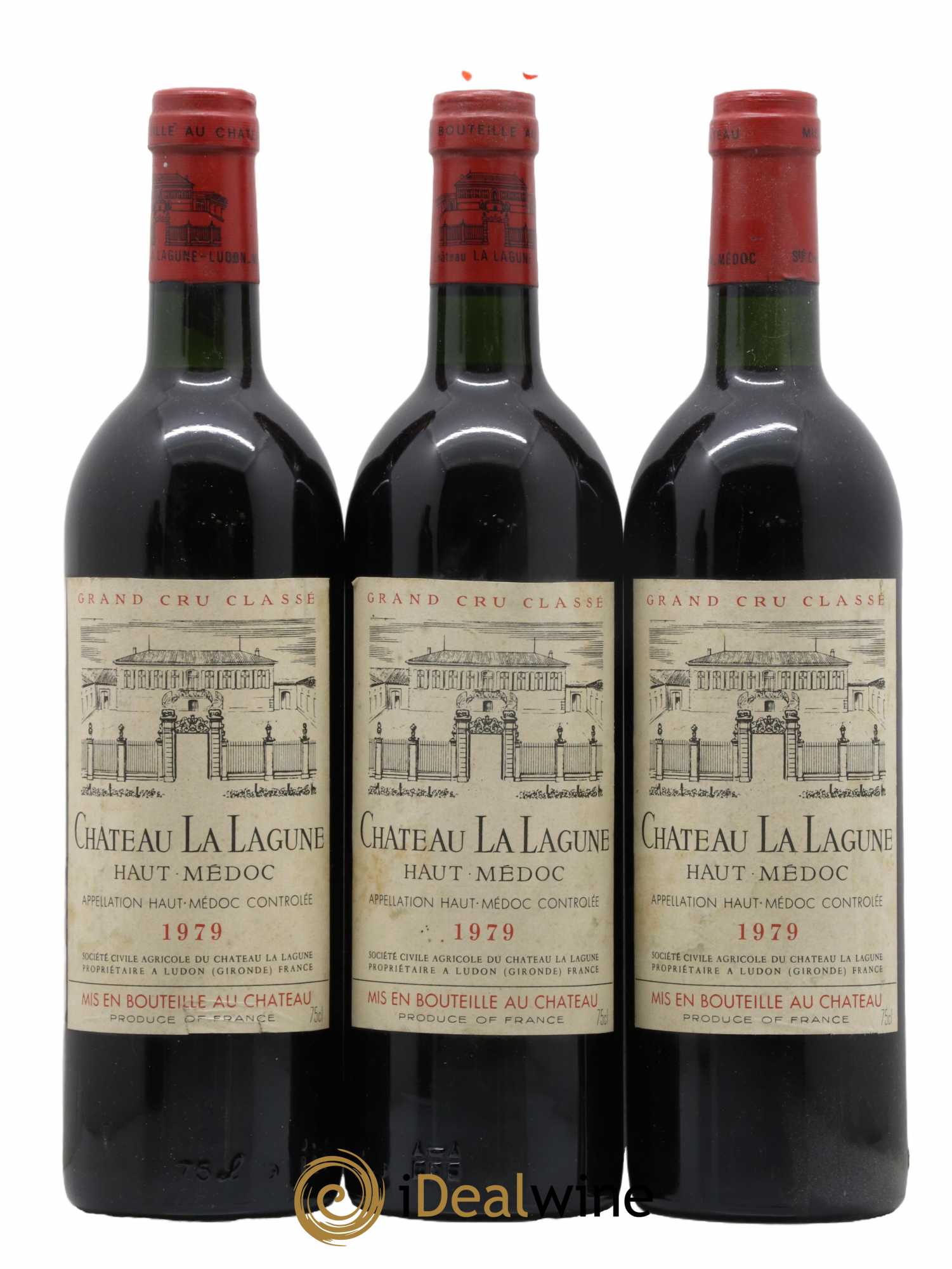 Château la Lagune 3ème Grand Cru Classé 1979 - Lot de 3 bouteilles - 0