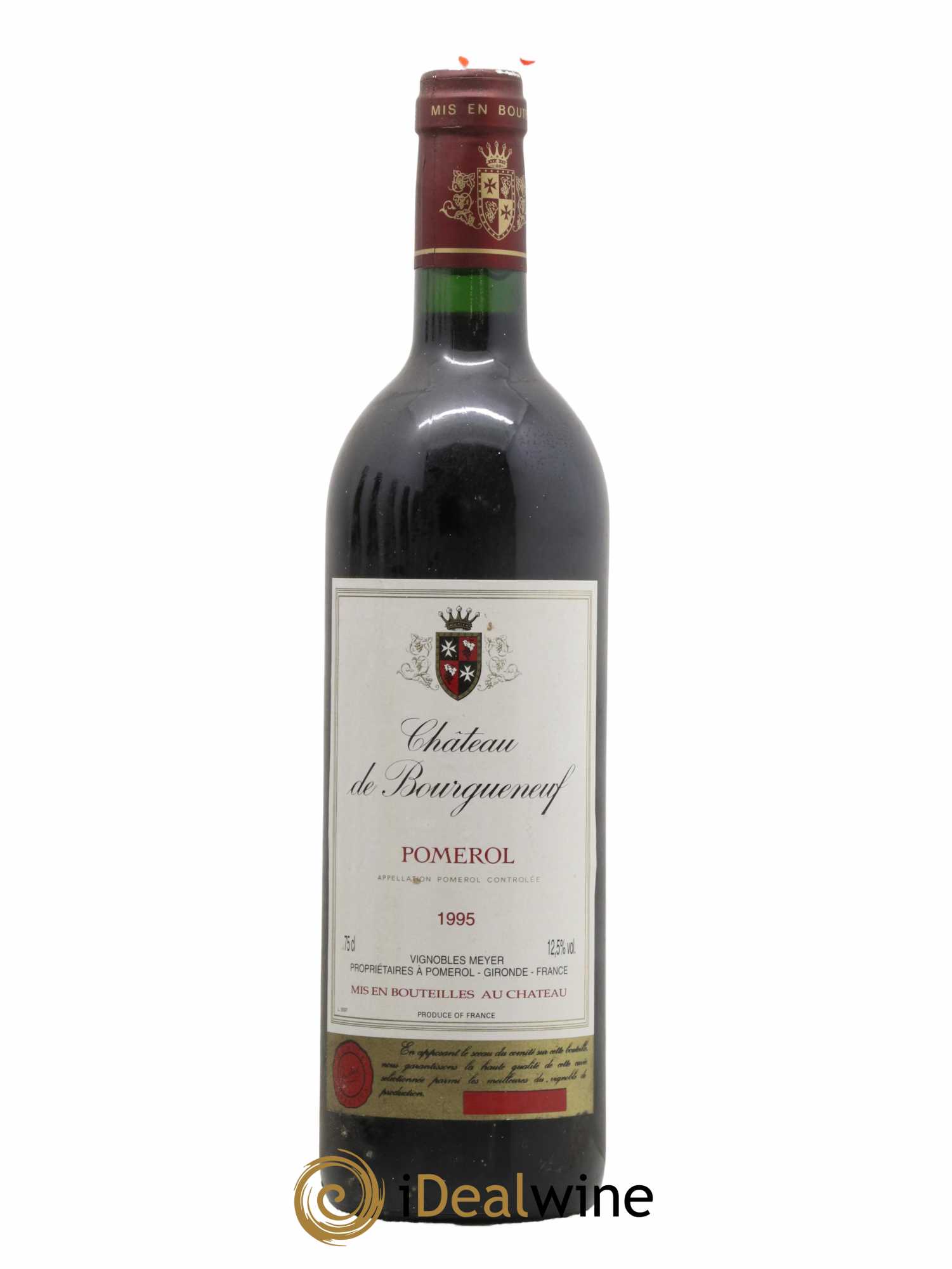 Pomerol Château de Bourgueneuf 1995 - Lot de 1 bouteille - 0