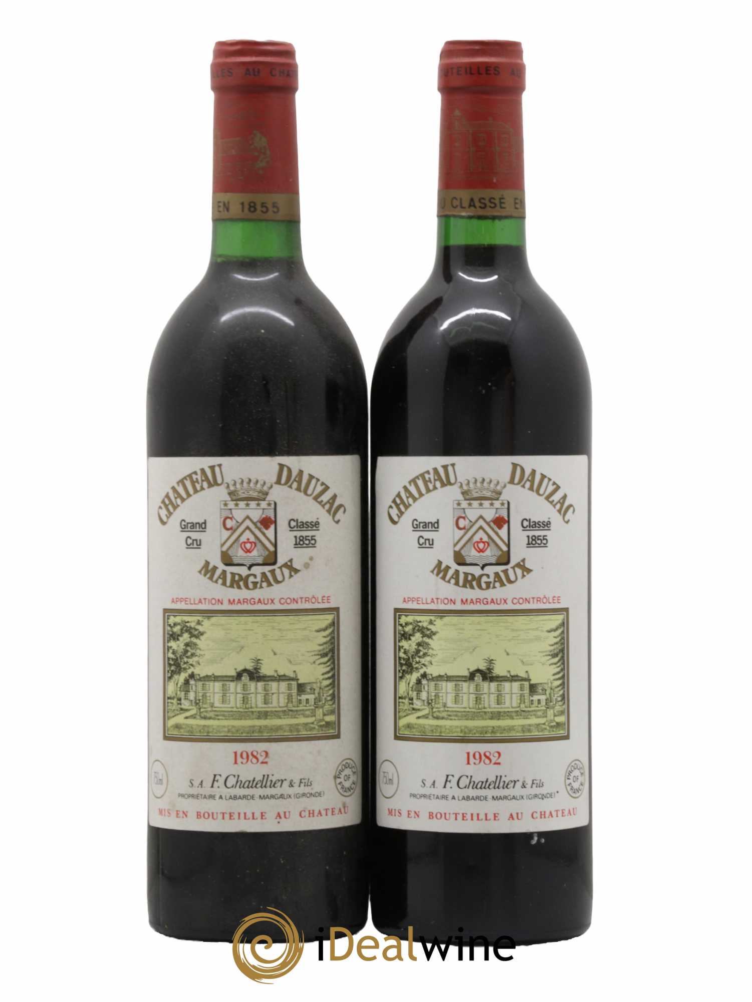 Château Dauzac 5ème Grand Cru Classé 1982 - Lot de 2 bouteilles - 0