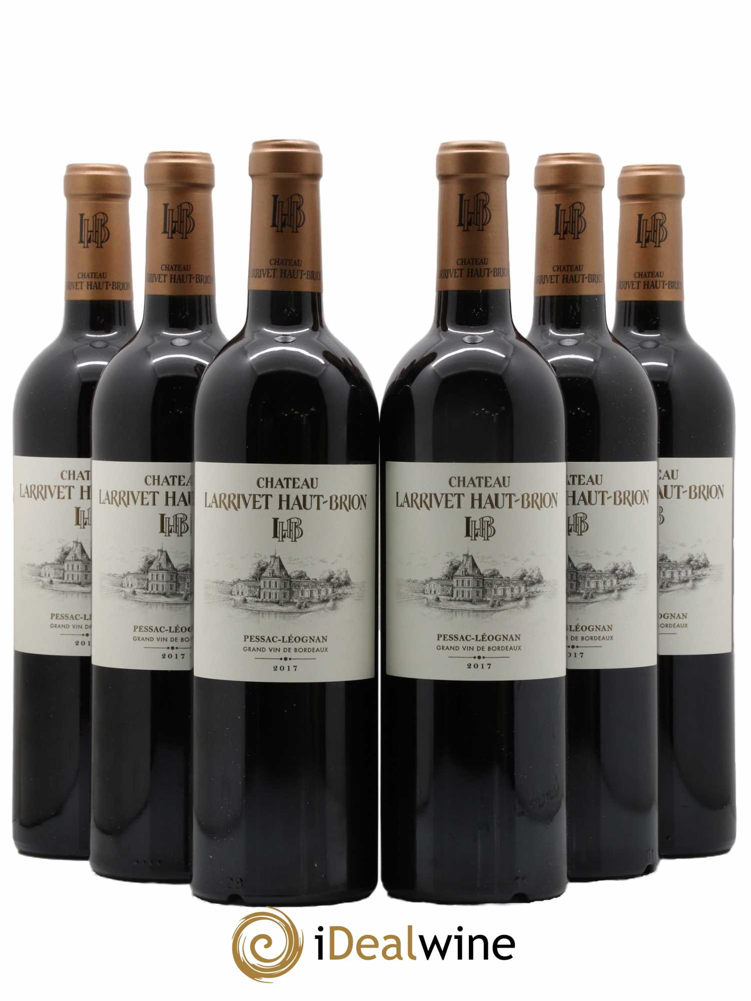 Château Larrivet Haut-Brion 2017 - Lot de 6 bouteilles - 0