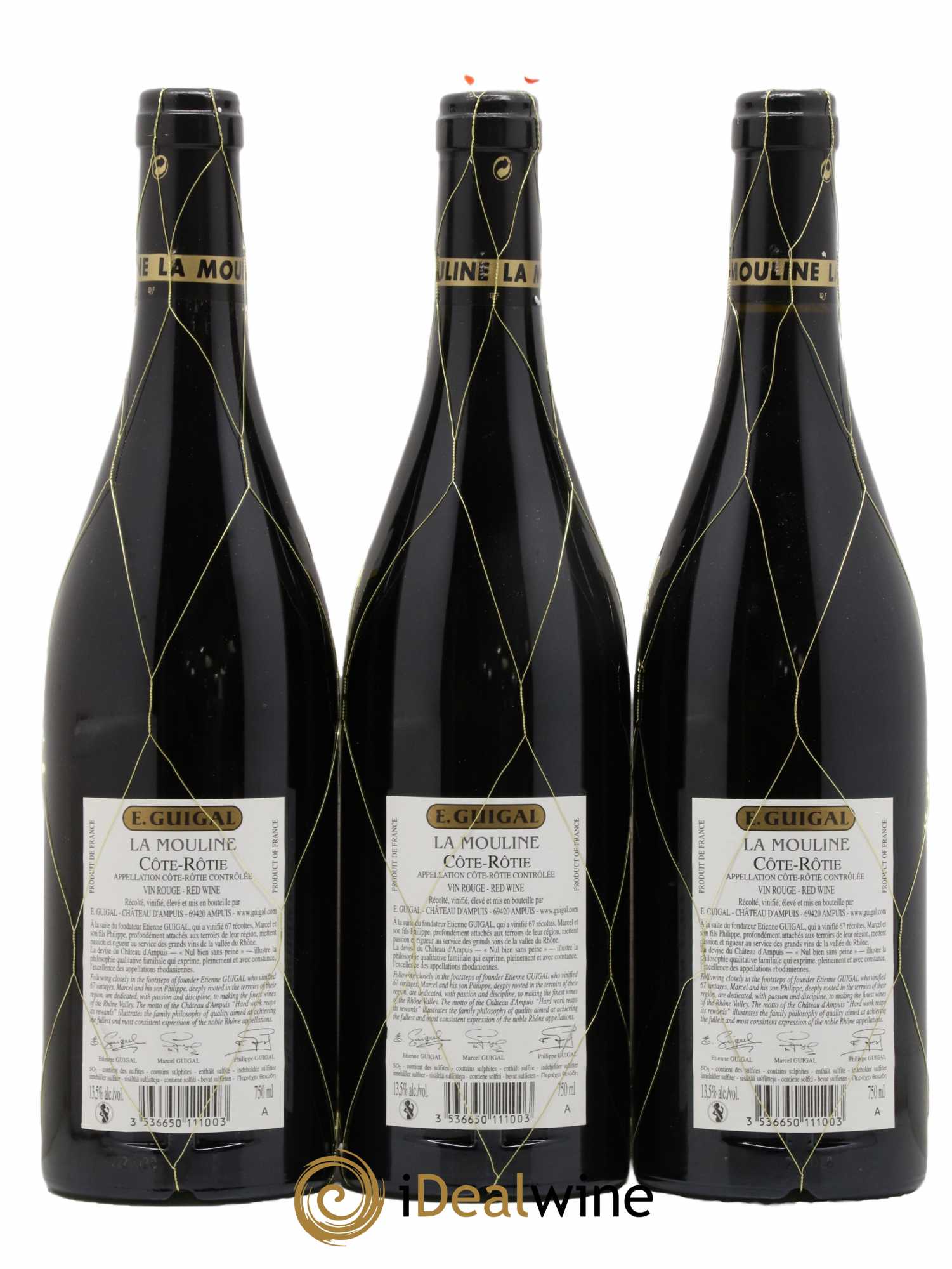 Côte-Rôtie La Mouline Guigal  2016 - Lot de 3 bouteilles - 1