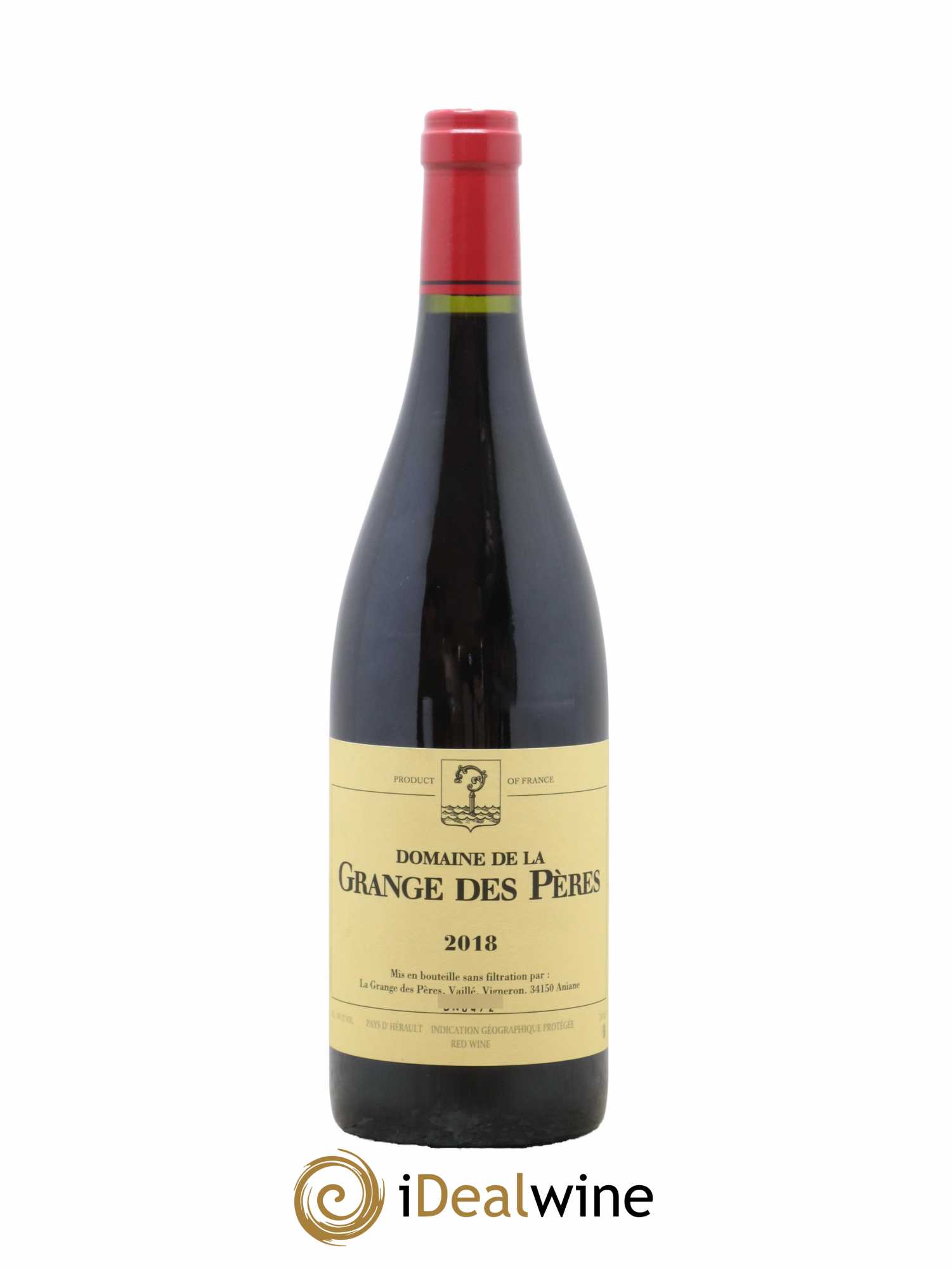 Pays d'Hérault Grange des Pères Laurent Vaillé 2018 - Lot de 1 bouteille - 0