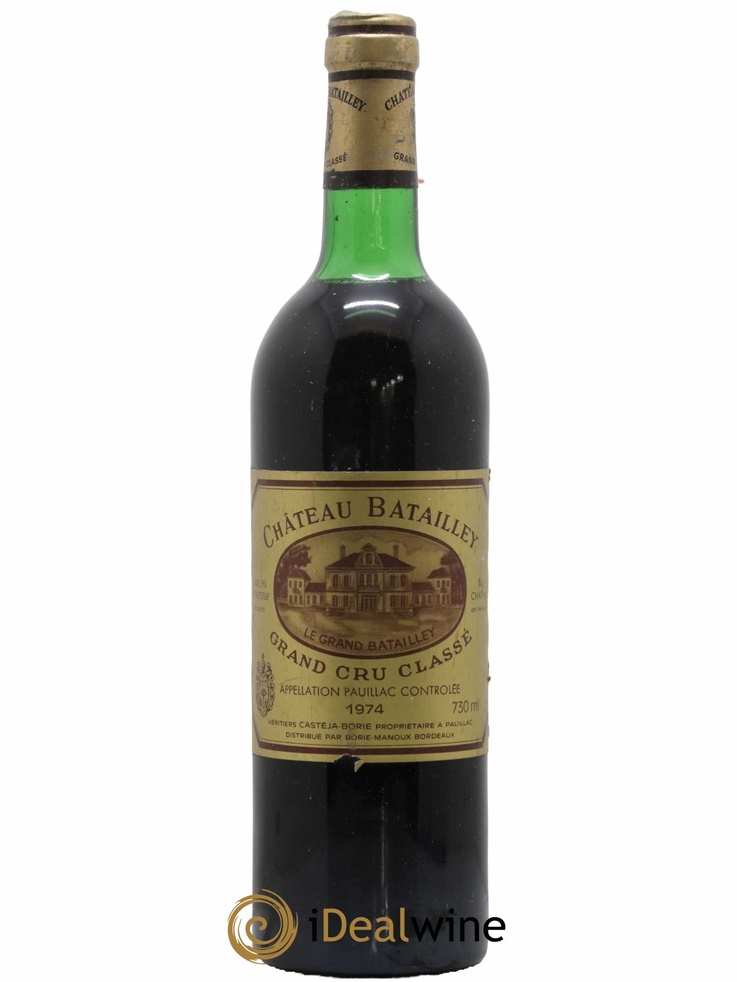 Château Batailley 5ème Grand Cru Classé 1974 - Lot de 1 bouteille - 0