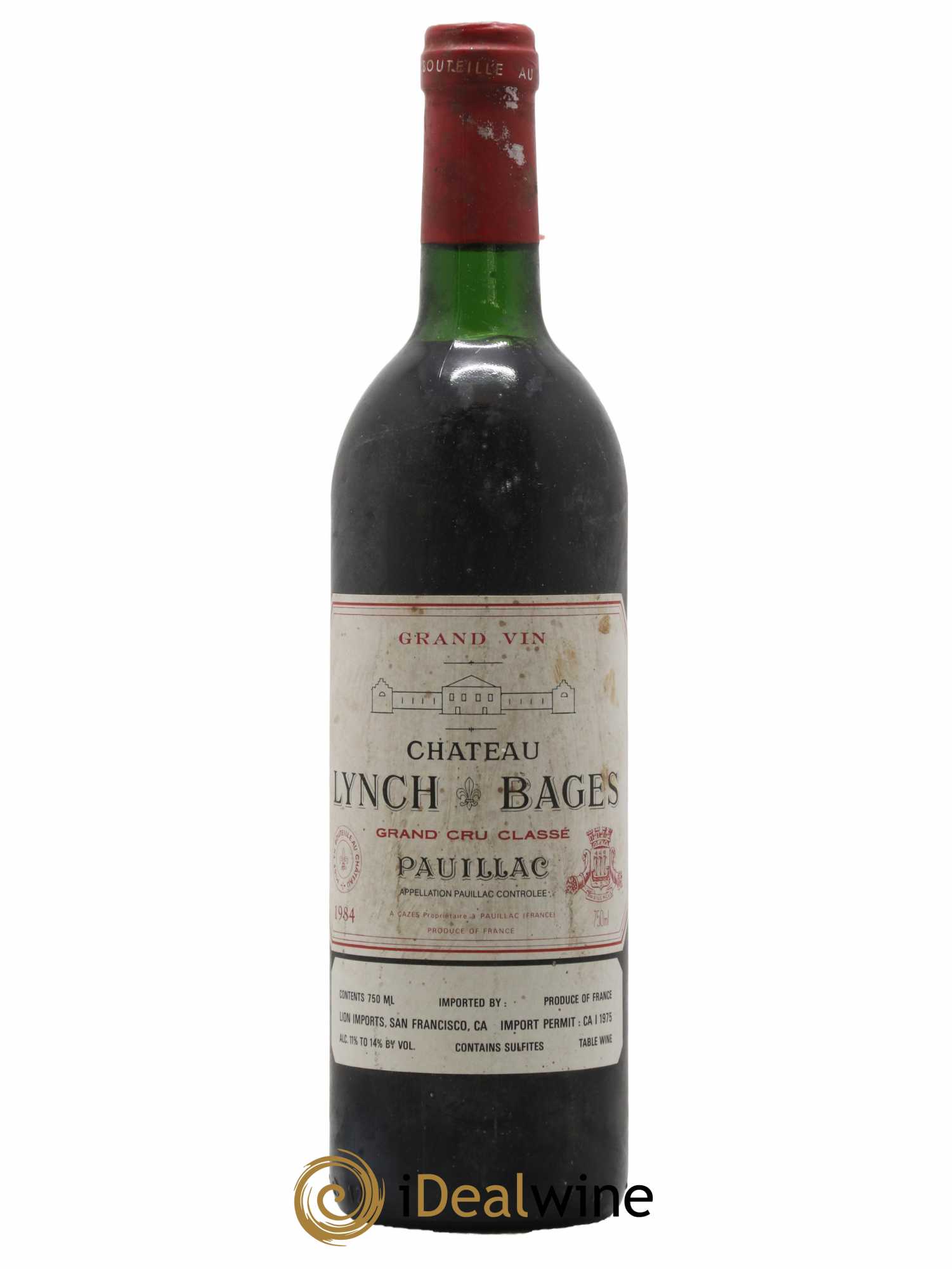 Château Lynch Bages 5ème Grand Cru Classé 1984 - Lot de 1 bouteille - 0