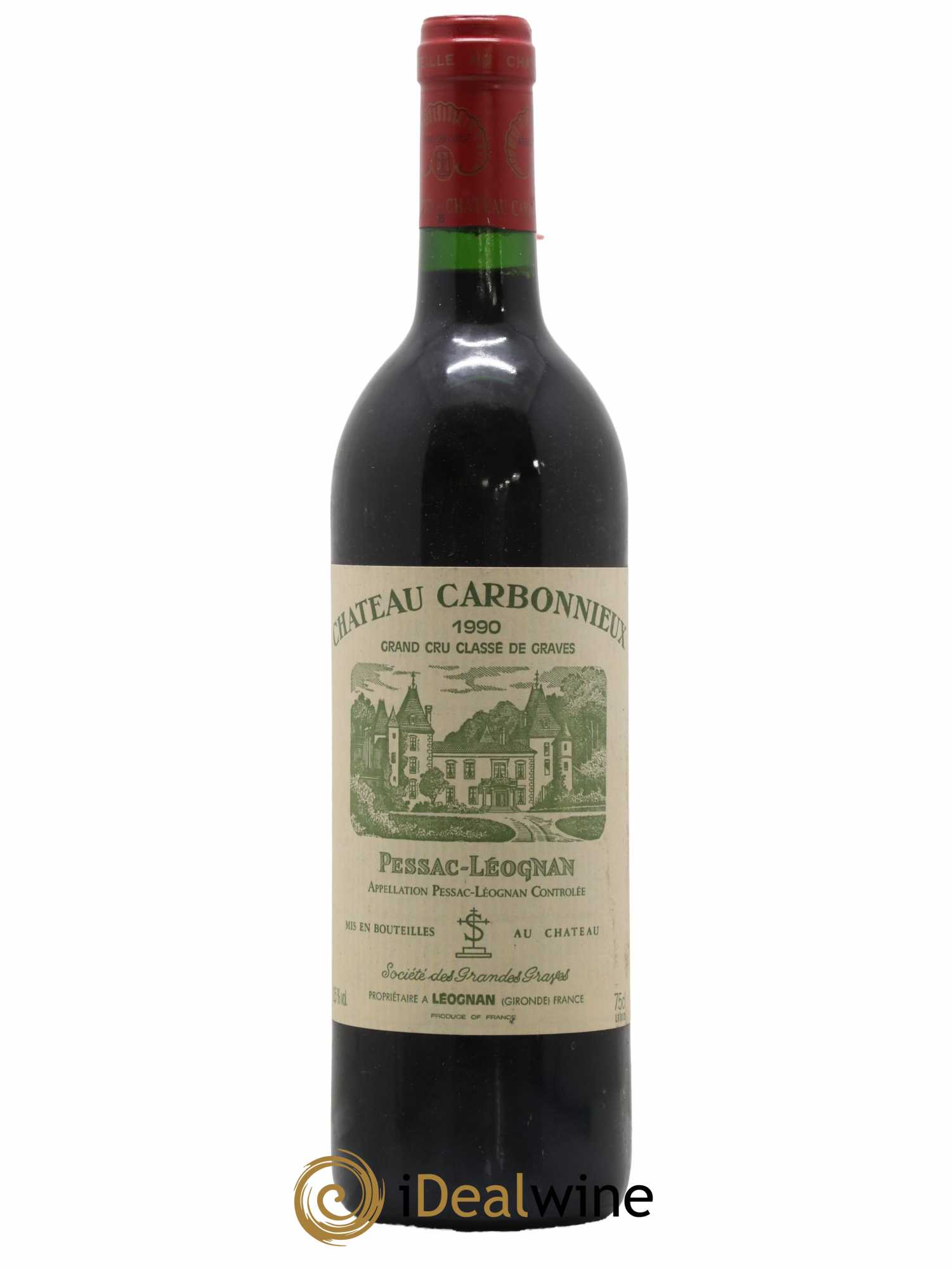 Château Carbonnieux Cru Classé de Graves 1990 - Lot de 1 bouteille - 0