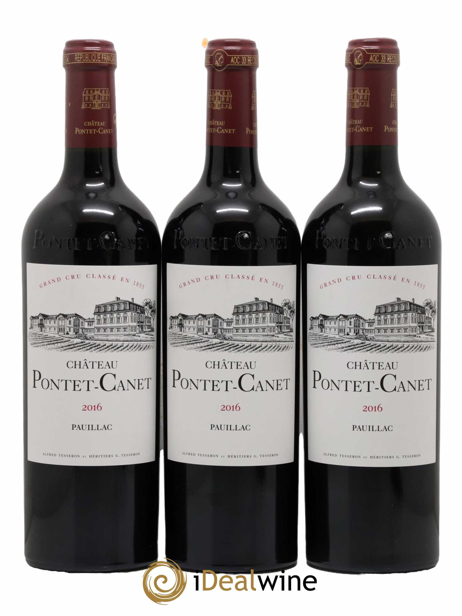 Château Pontet Canet 5ème Grand Cru Classé 2016 - Lot de 6 bouteilles - 1