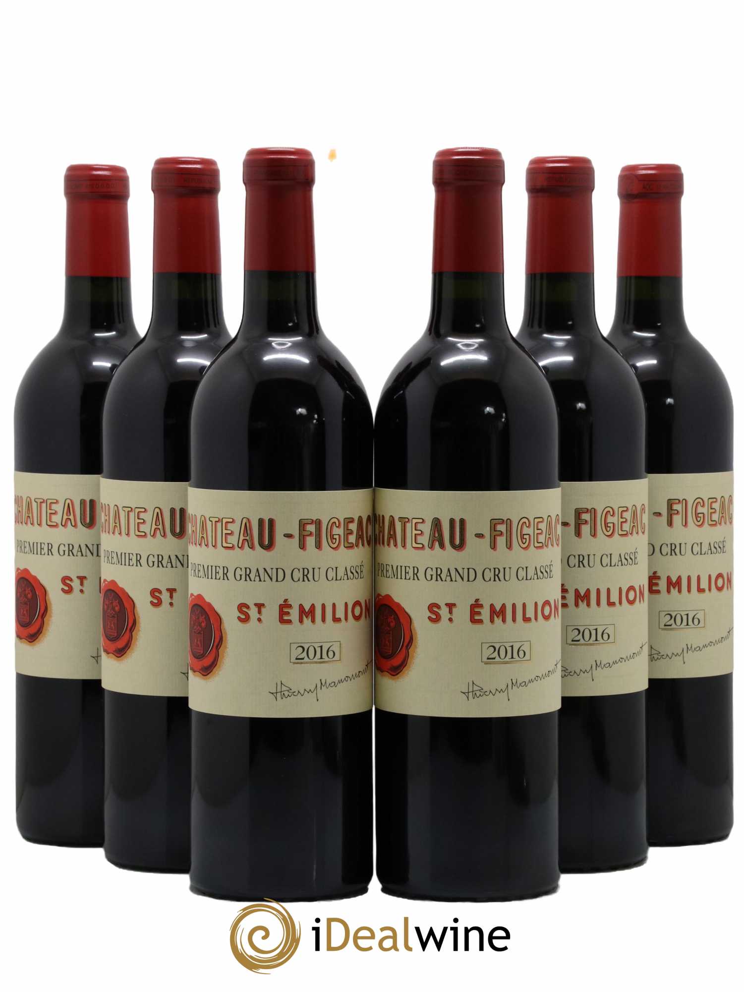 Château Figeac 1er Grand Cru Classé A 2016 - Lot de 6 bouteilles - 0