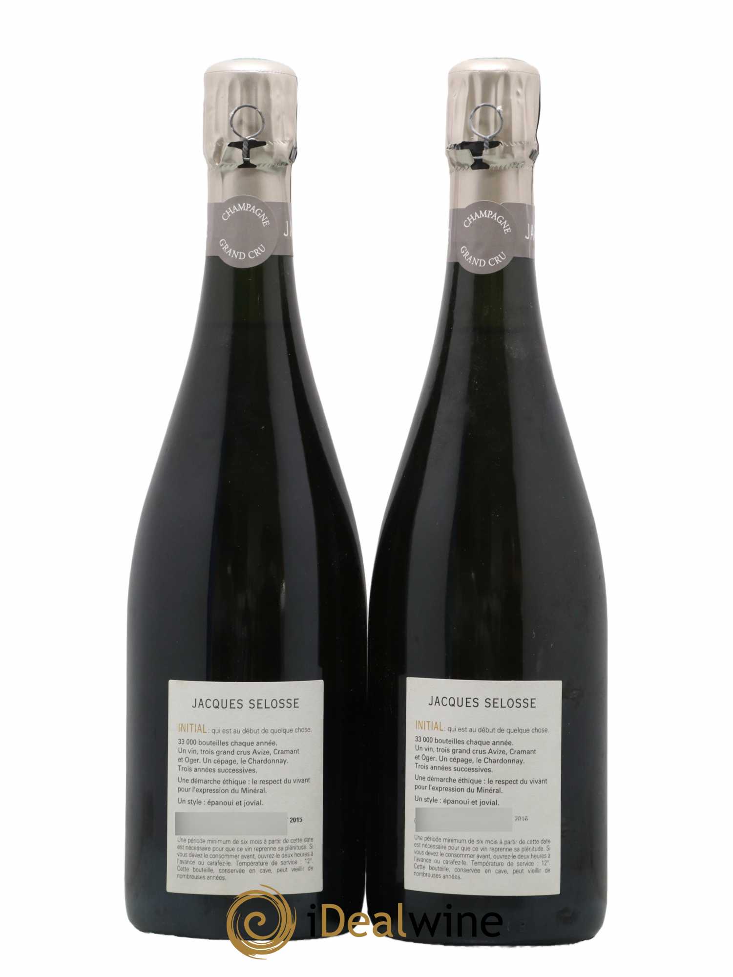 Initial Brut Jacques Selosse - Lot de 2 bouteilles - 1