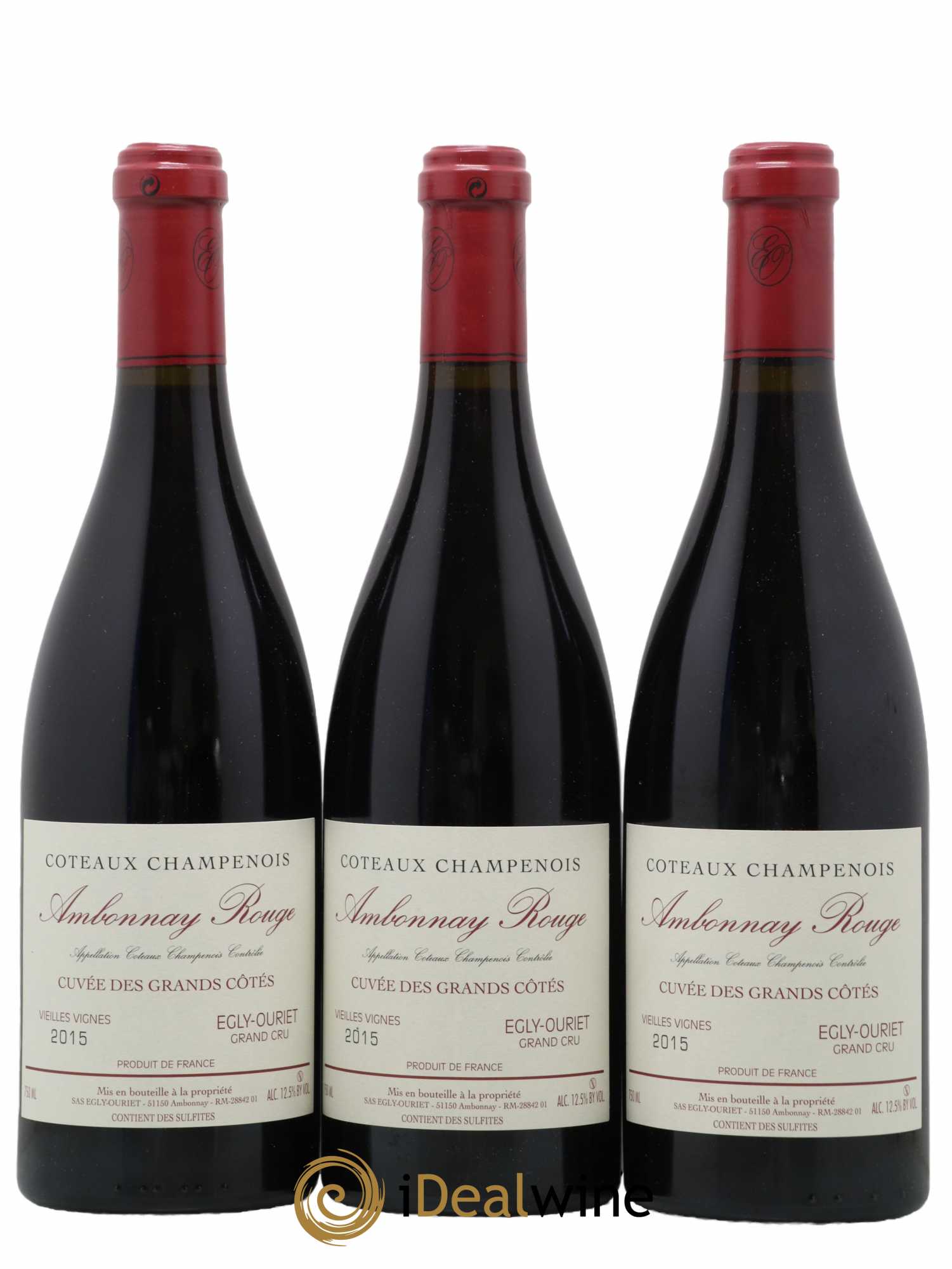 Ambonnay Cuvée des Grands Côtés VV Grand Cru Egly-Ouriet 2015 - Lot de 3 bouteilles - 0