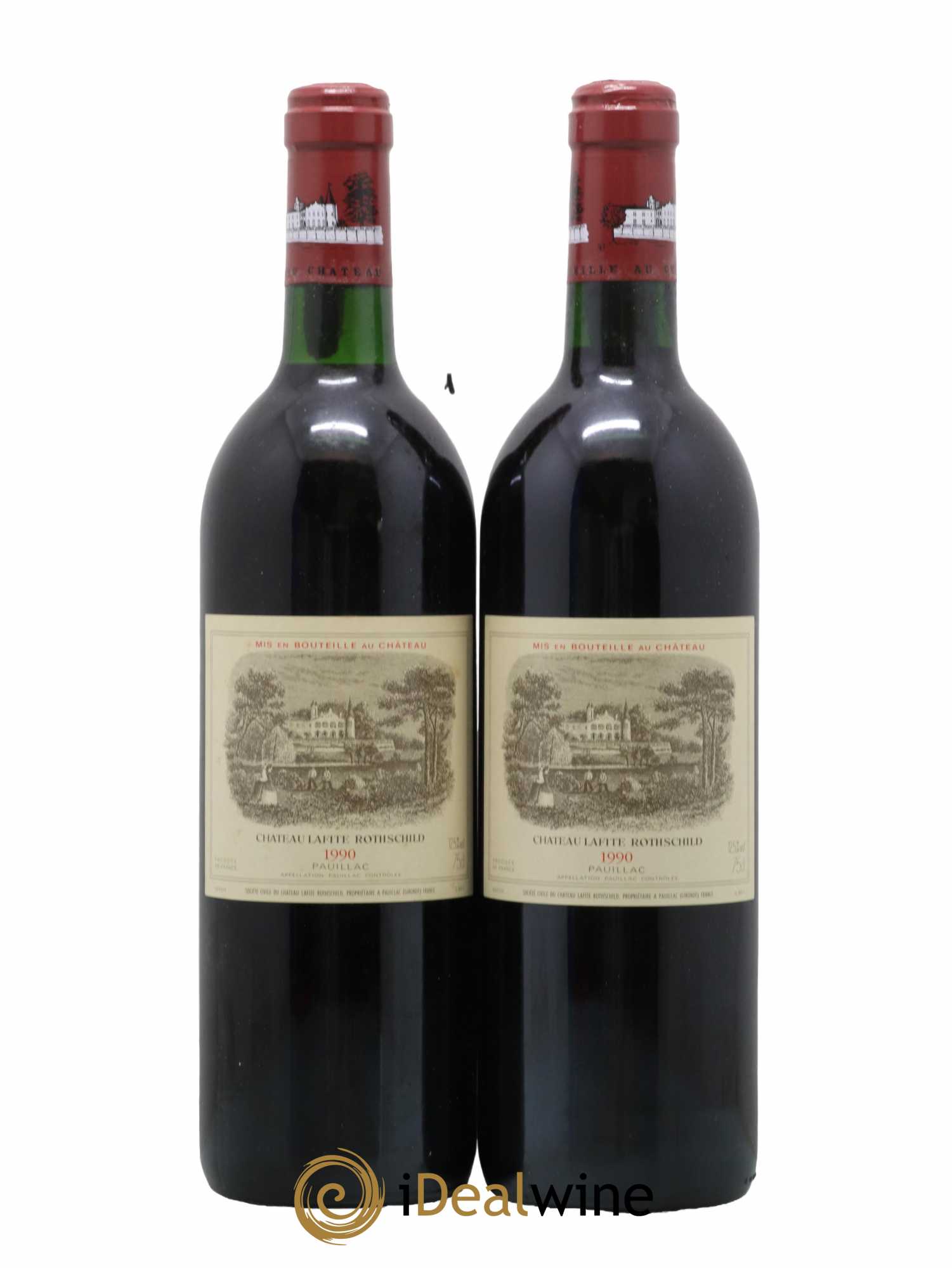 Château Lafite Rothschild 1er Grand Cru Classé 1990 - Lot de 2 bouteilles - 0
