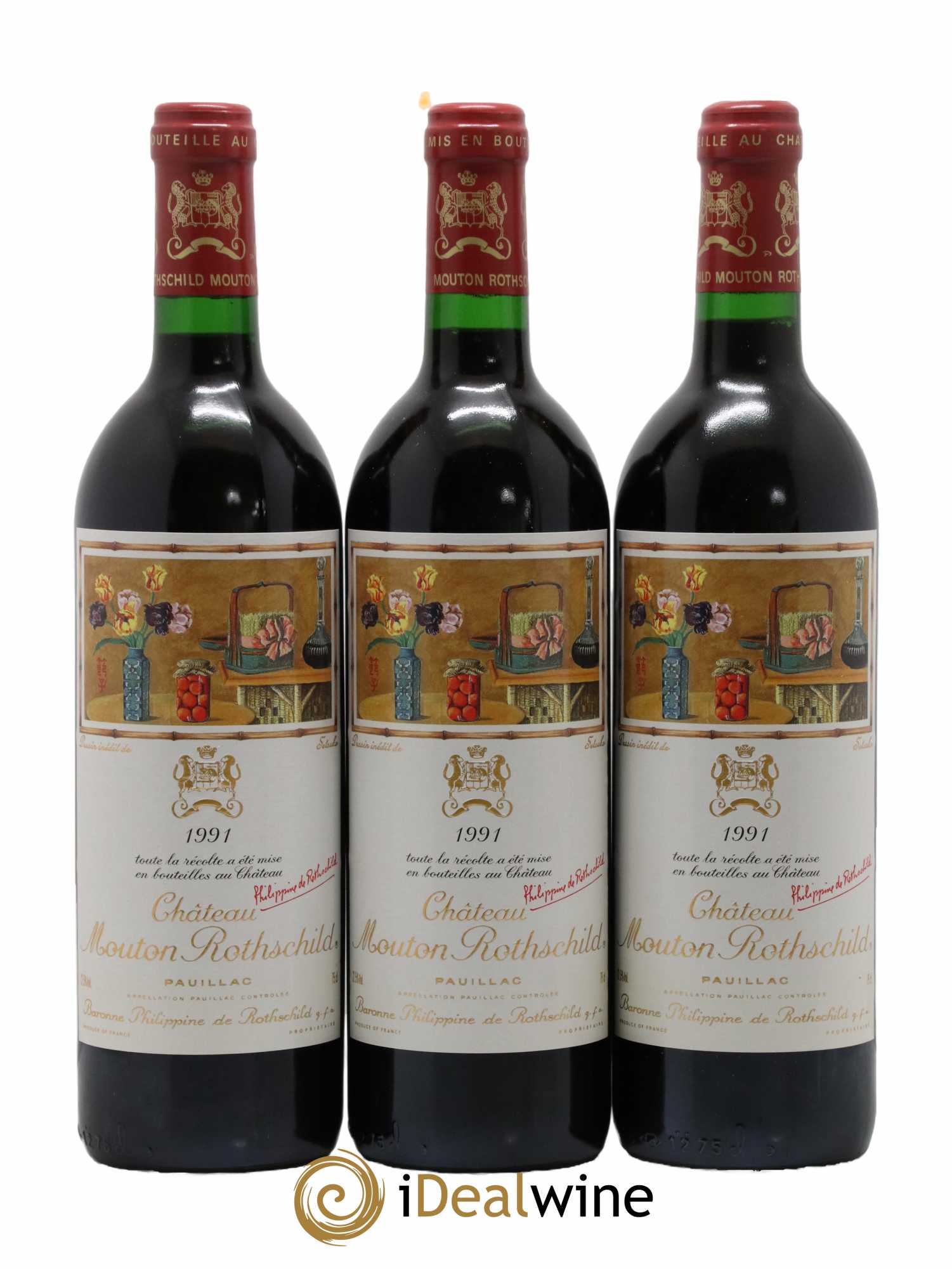 Château Mouton Rothschild 1er Grand Cru Classé 1991 - Lot de 12 bouteilles - 5