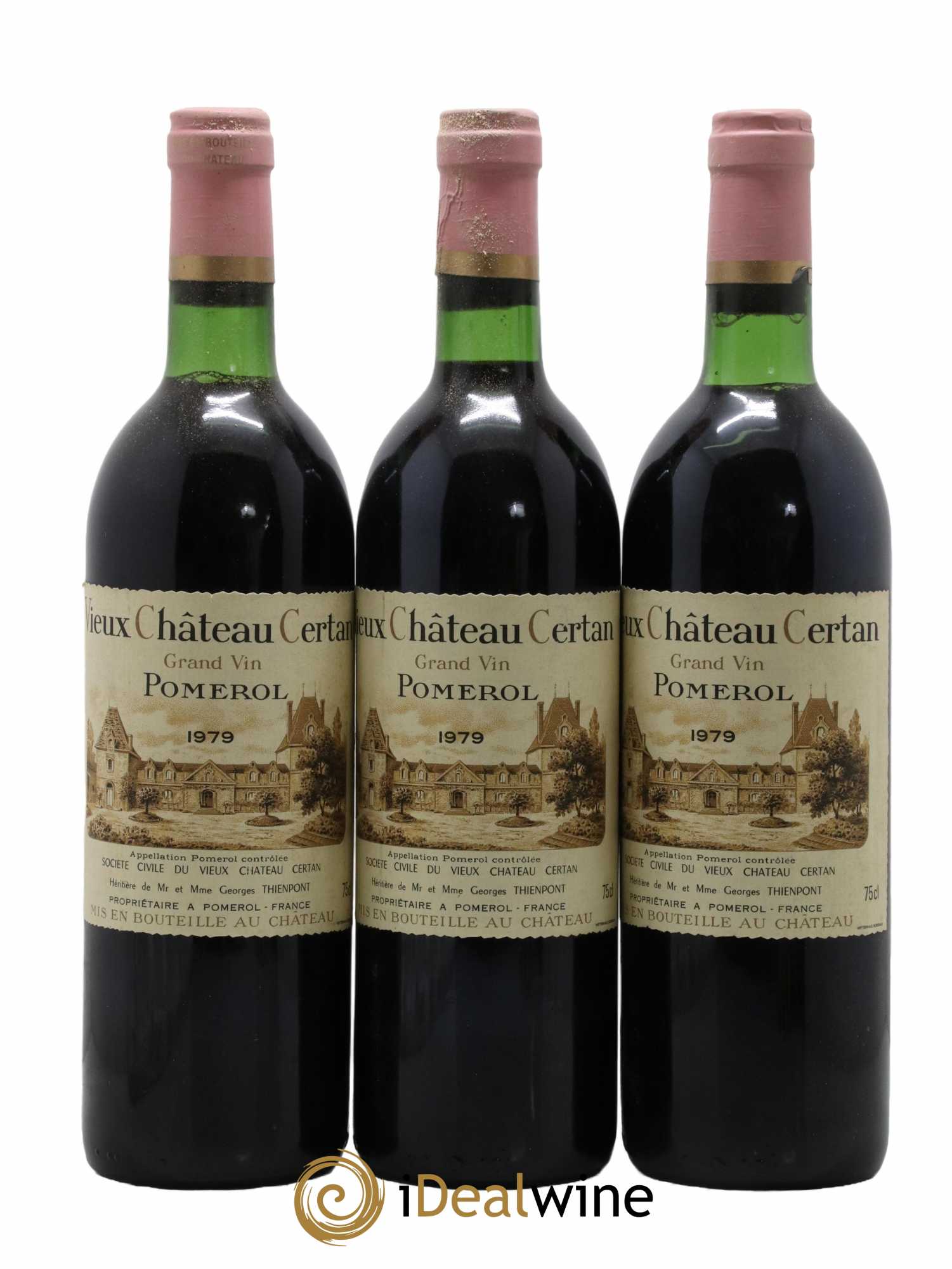 Vieux Château Certan 1979 - Lot de 3 bouteilles - 0
