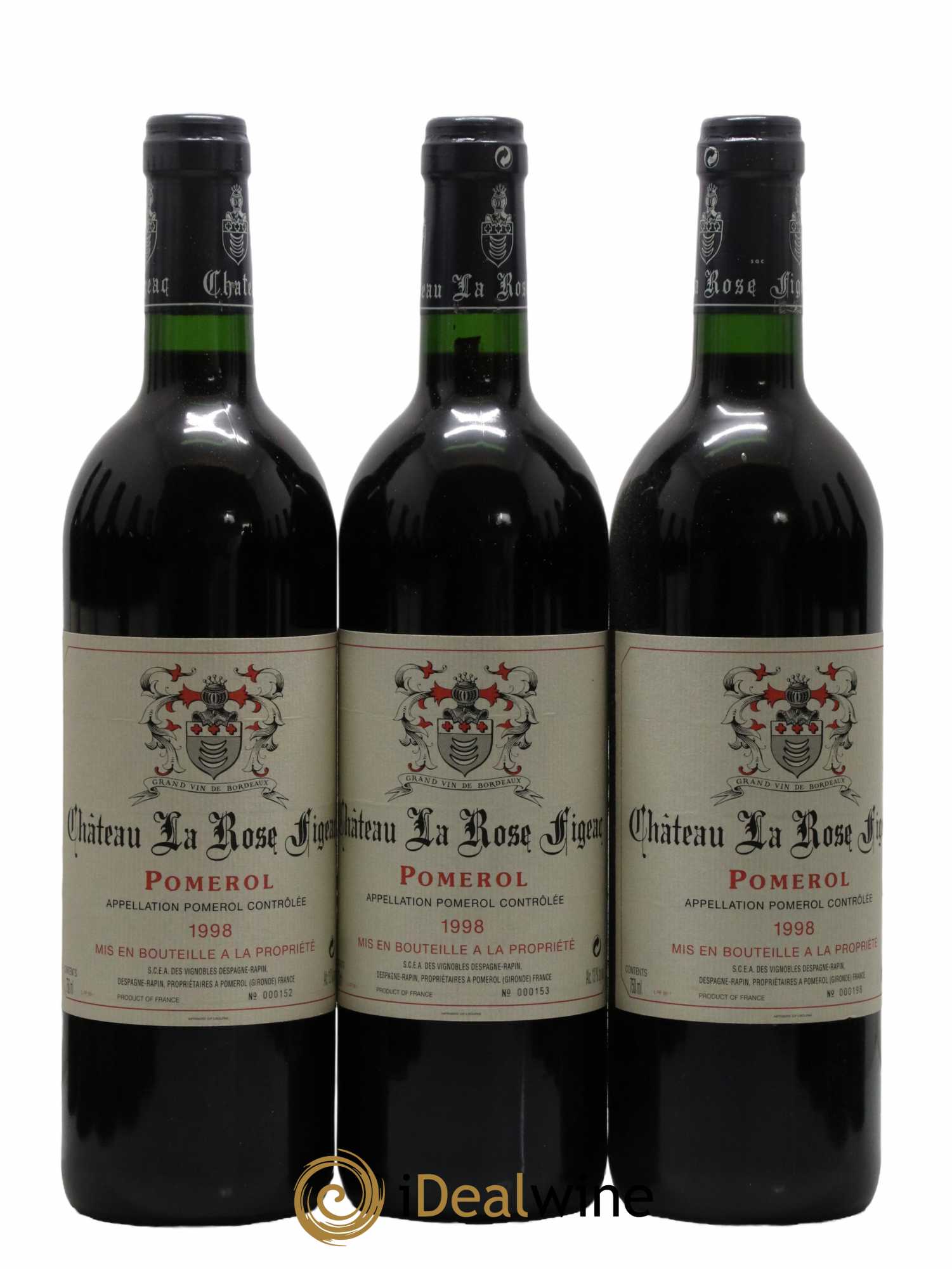 Château la Rose Figeac 1998 - Lot de 12 bouteilles - 1