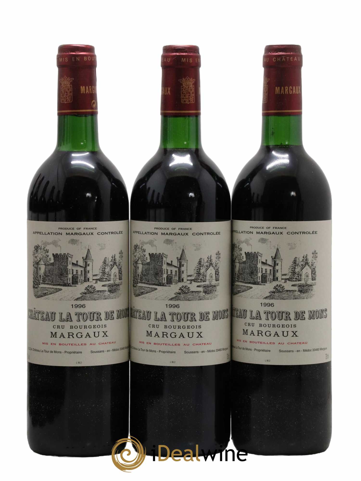 Château la Tour de Mons Cru Bourgeois 1996 - Lot de 12 bouteilles - 3