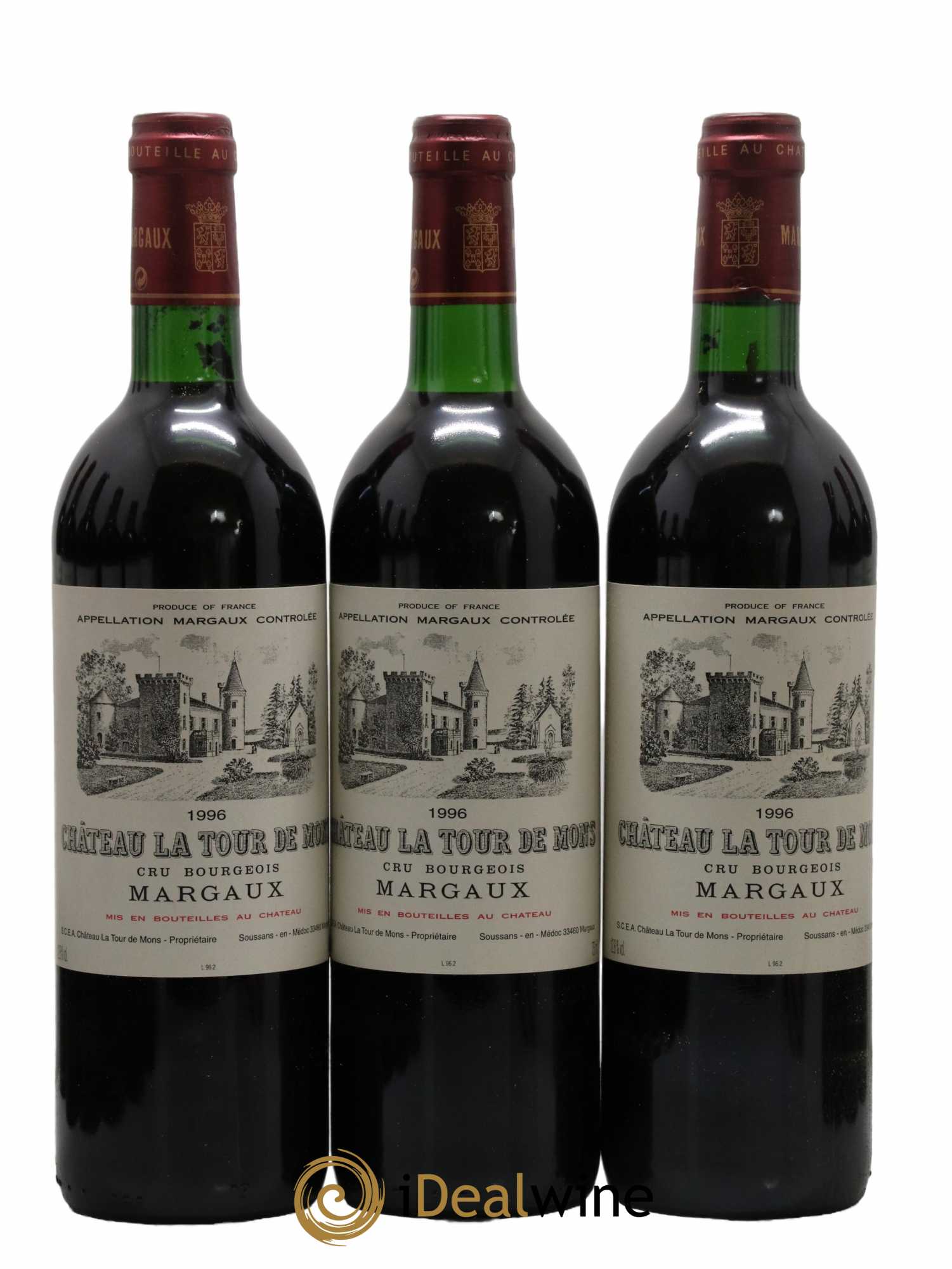Château la Tour de Mons Cru Bourgeois 1996 - Lot de 12 bouteilles - 4