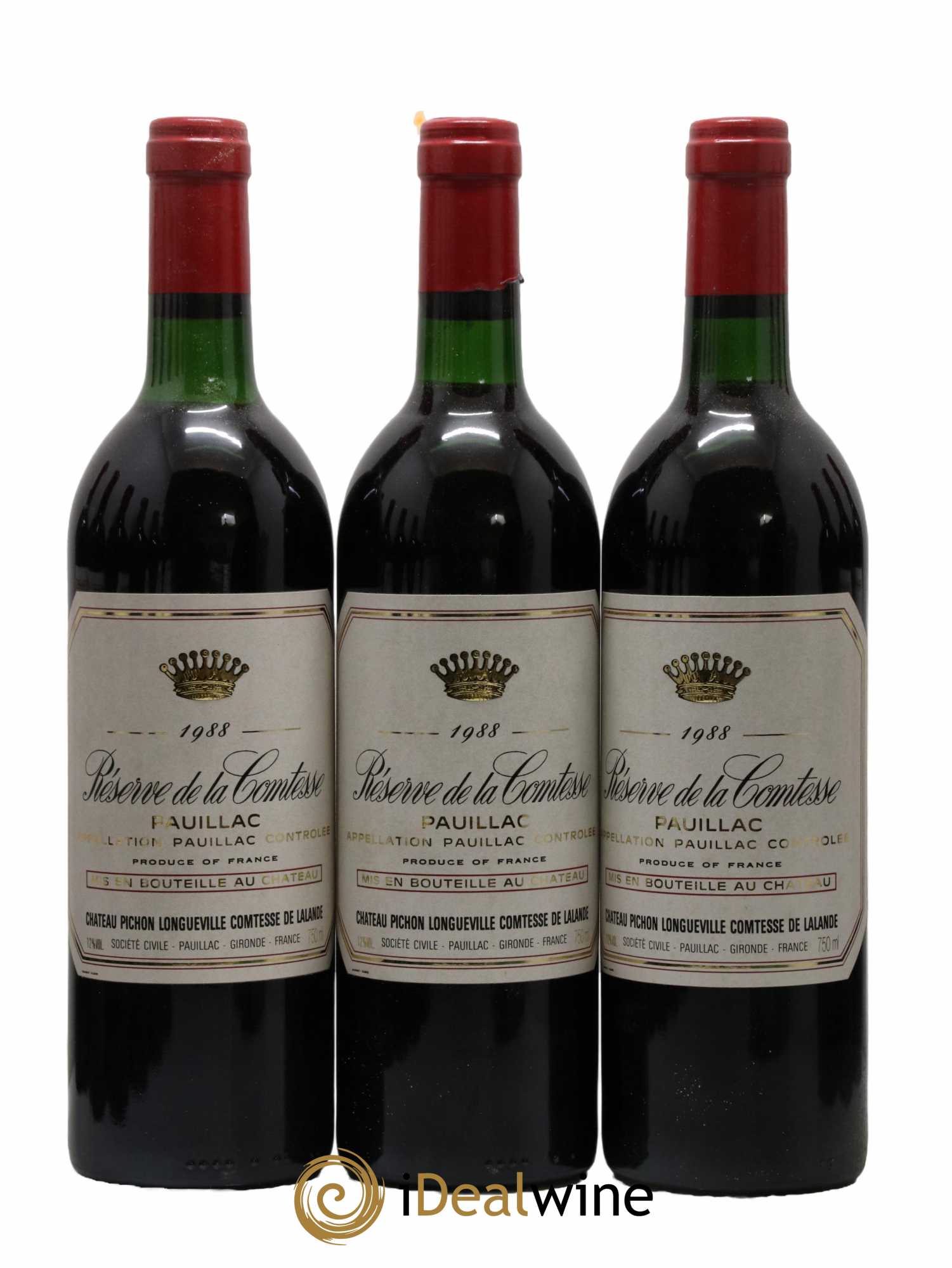 Réserve de la Comtesse Second Vin 1988 - Lot de 12 bouteilles - 1