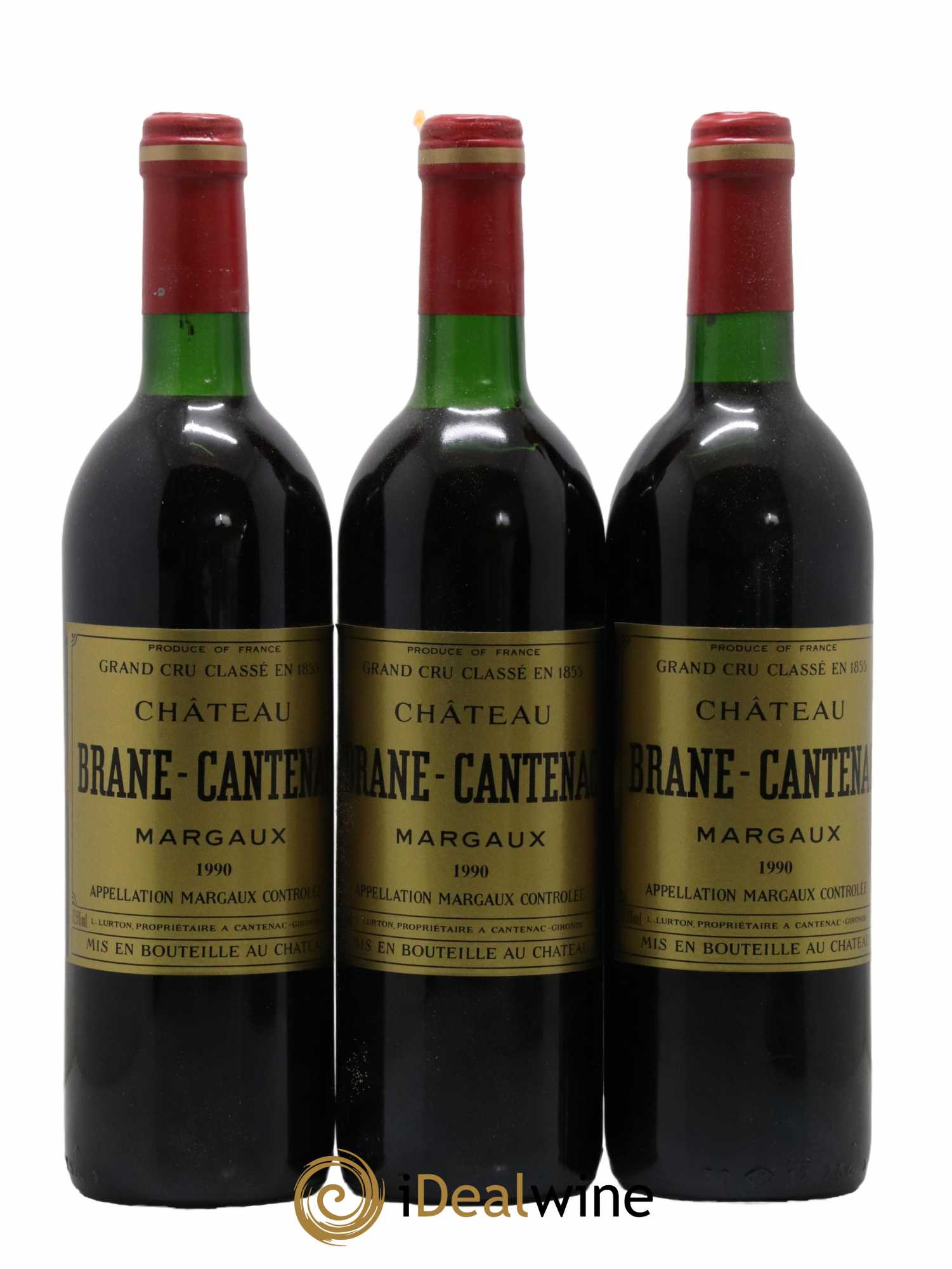 Château Brane Cantenac 2ème Grand Cru Classé 1990 - Lot de 12 bouteilles - 1