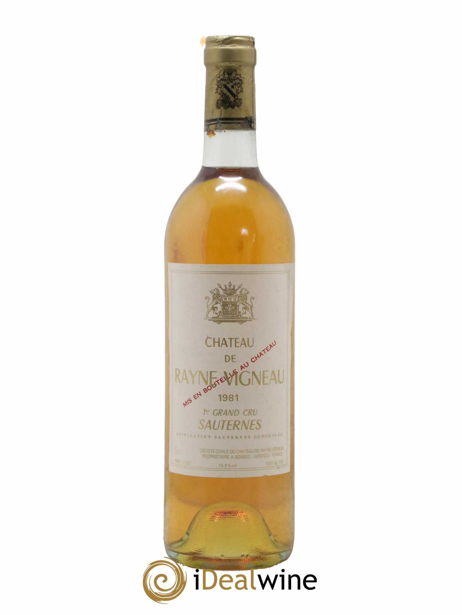 Château de Rayne Vigneau 1er Grand Cru Classé 1981 - Lotto di 1 bottiglia - 0