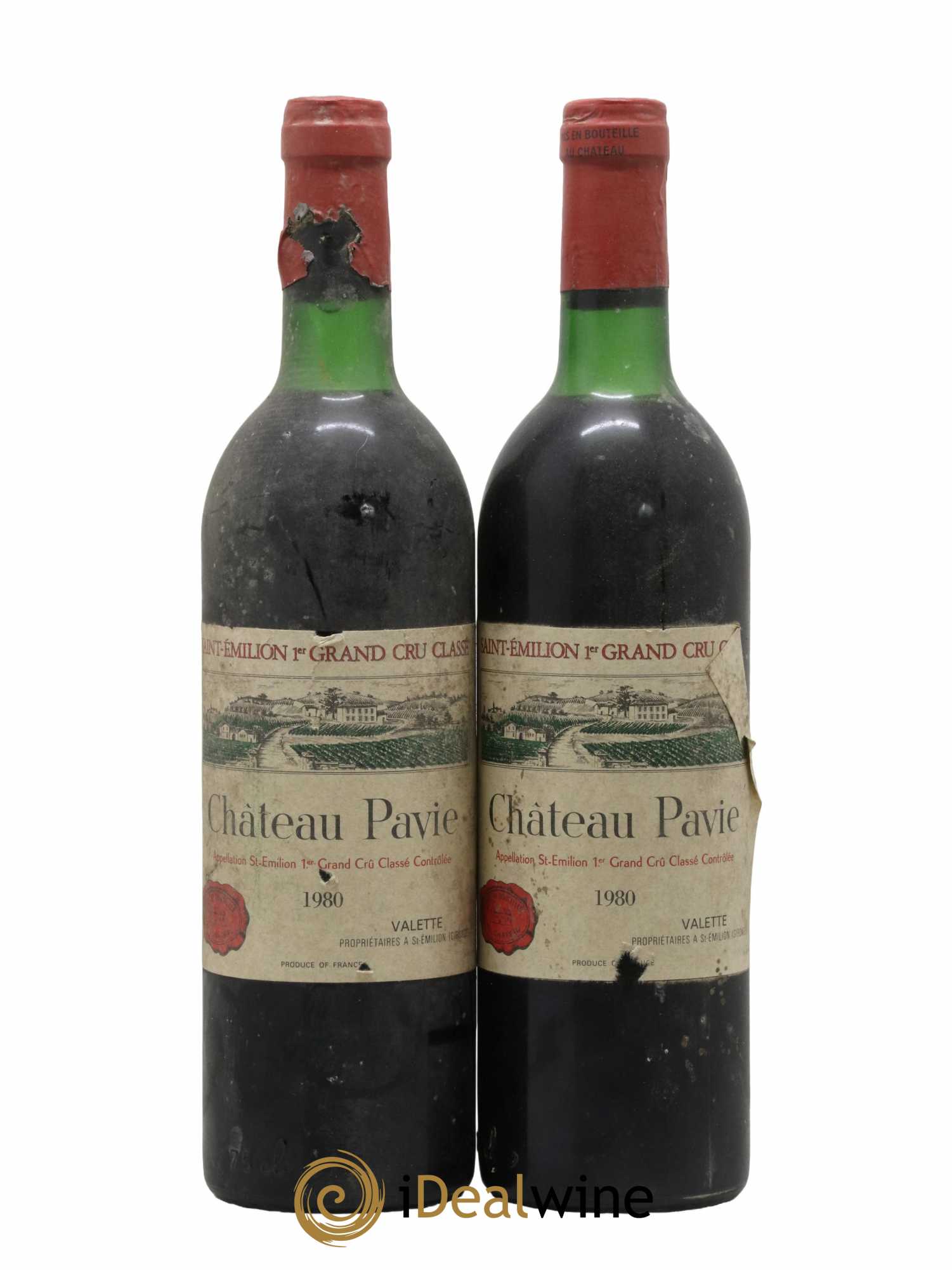 Château Pavie 1er Grand Cru Classé A 1980 - Lot de 2 bouteilles - 0
