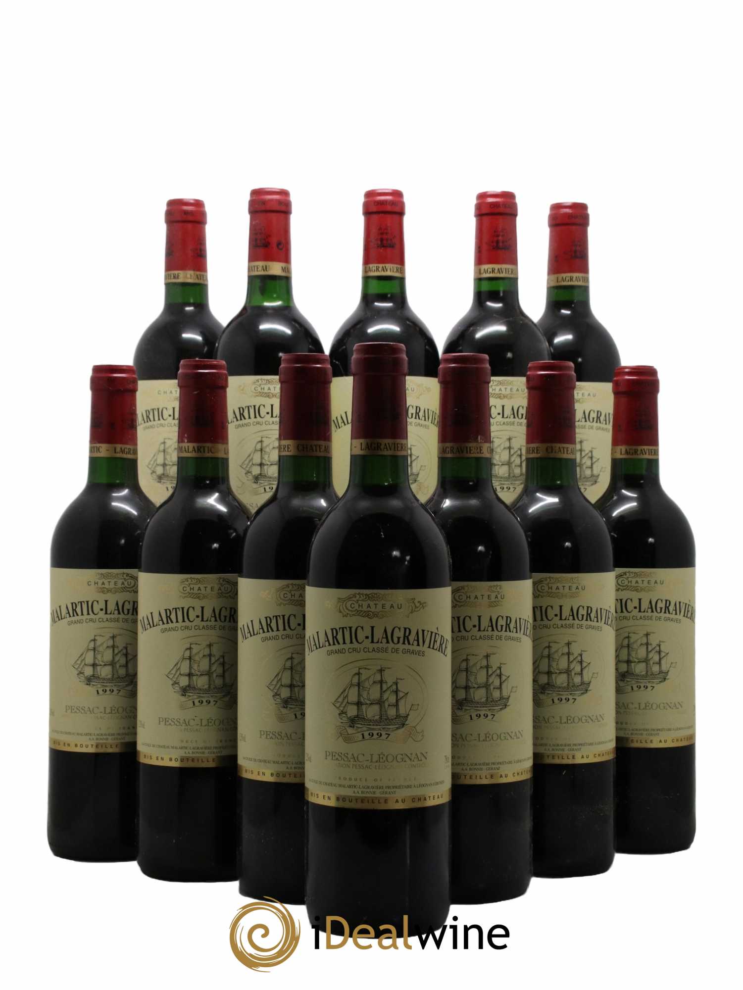 Château Malartic-Lagravière Cru Classé de Graves 1997 - Lot de 12 bouteilles - 0