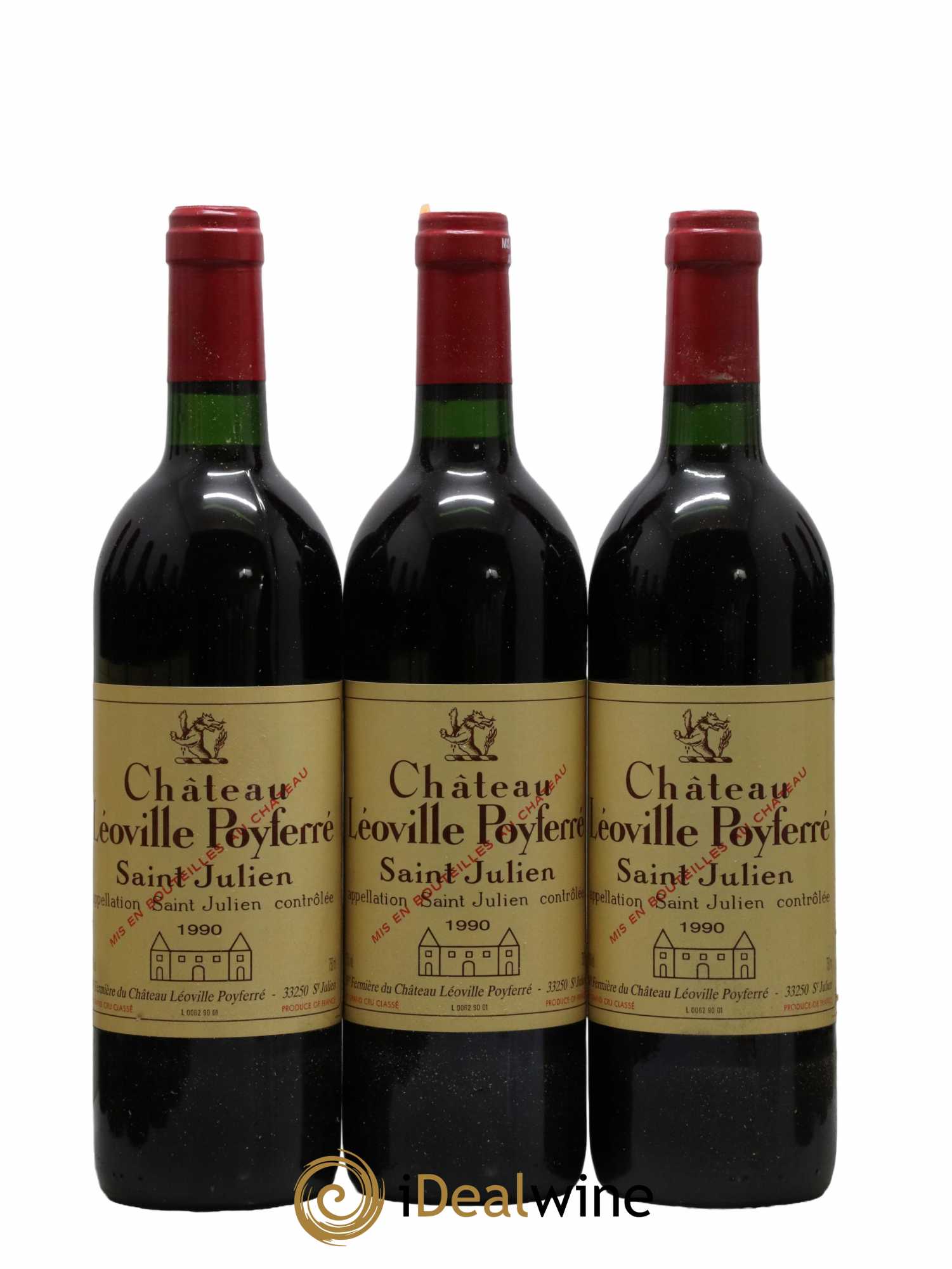 Château Léoville Poyferré 2ème Grand Cru Classé 1990 - Lot de 12 bouteilles - 4