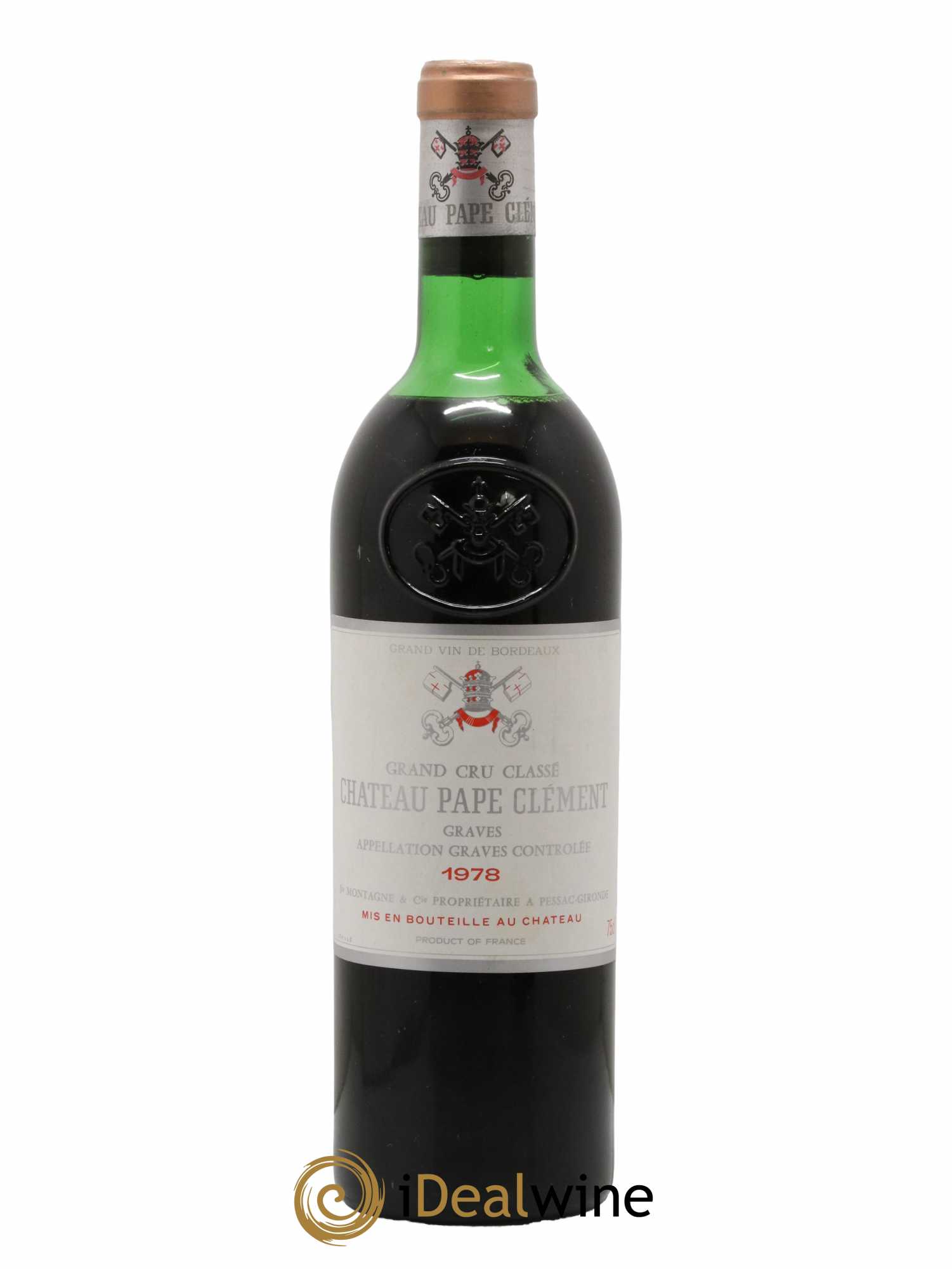 Château Pape Clément Cru Classé de Graves 1978 - Lot de 1 bouteille - 0