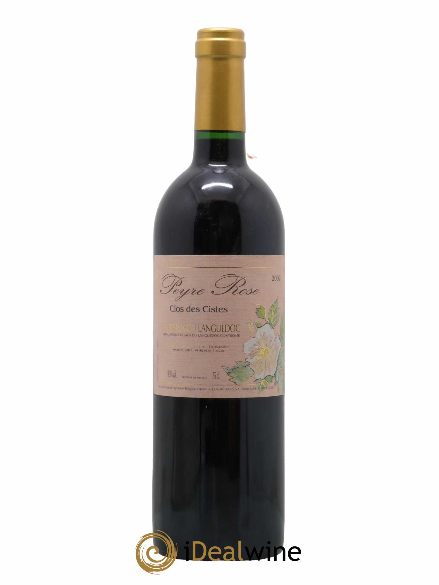 Vin de France (anciennement Coteaux du Languedoc) Domaine Peyre Rose Les Cistes Marlène Soria 2002 - Lot de 1 bouteille - 0