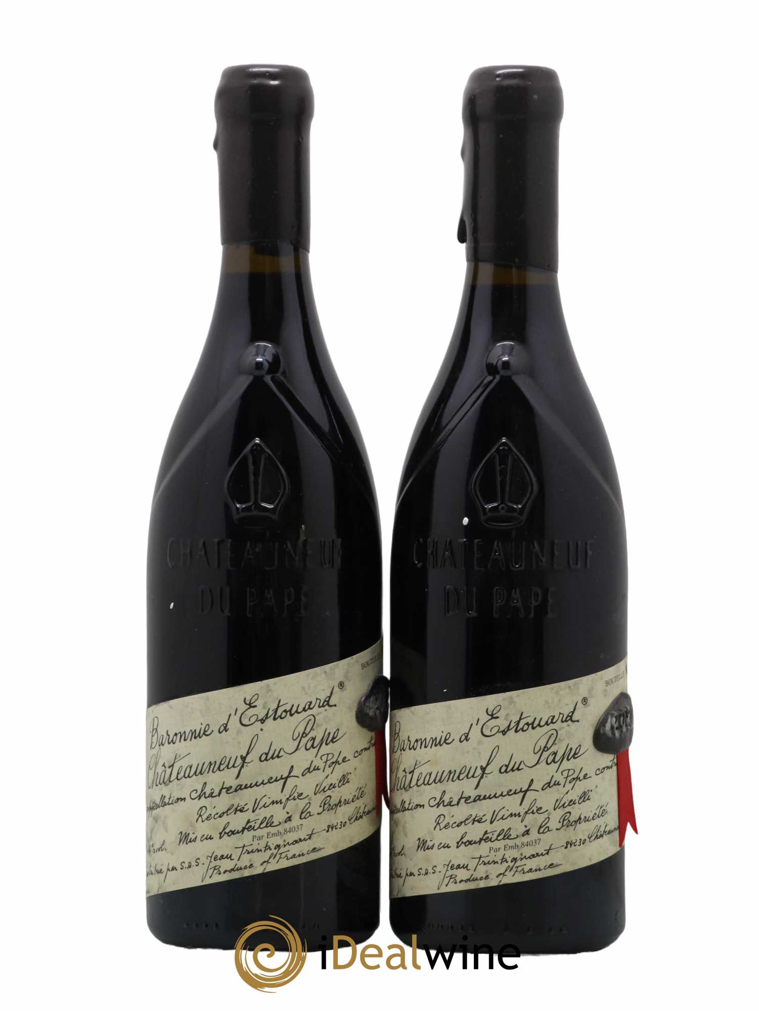 Châteauneuf-du-Pape Baronnie De L'Estouard 2000 - Lot de 2 bouteilles - 0
