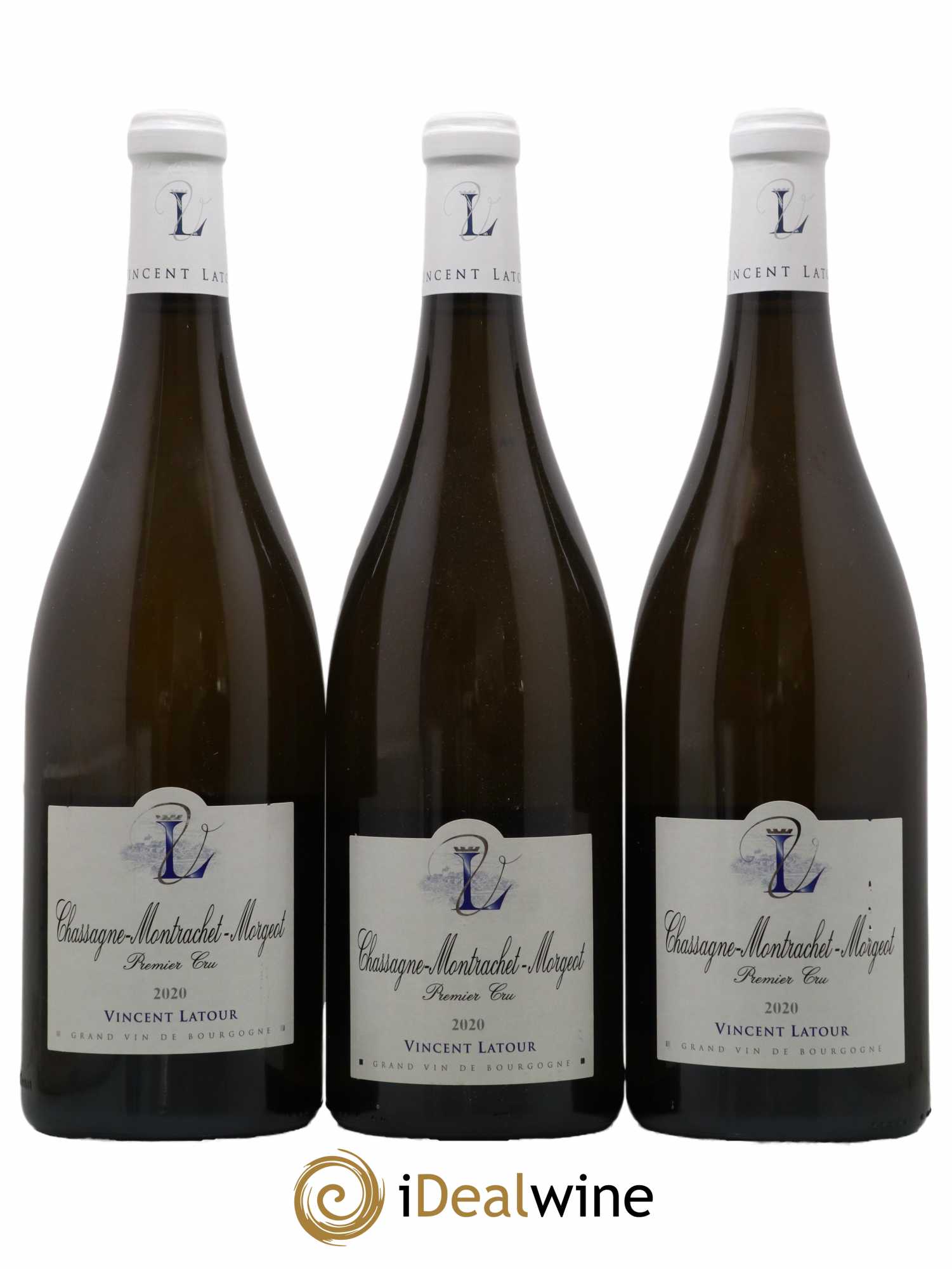 Chassagne-Montrachet 1er Cru Morgeot Domaine Vincent Latour 2020 - Lot de 3 magnums - 0