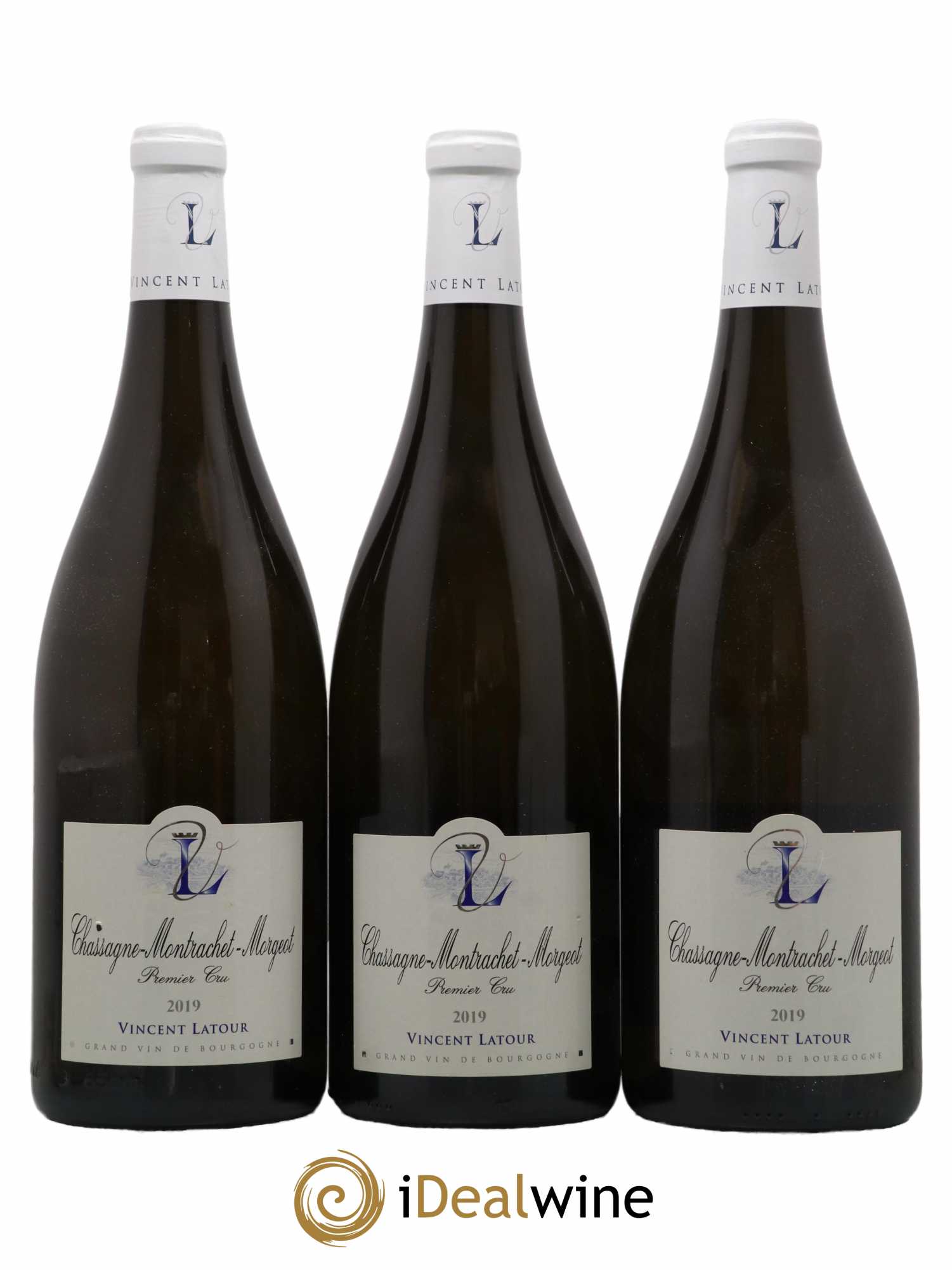 Chassagne-Montrachet 1er Cru Morgeot Domaine Vincent Latour 2019 - Lot de 3 magnums - 0