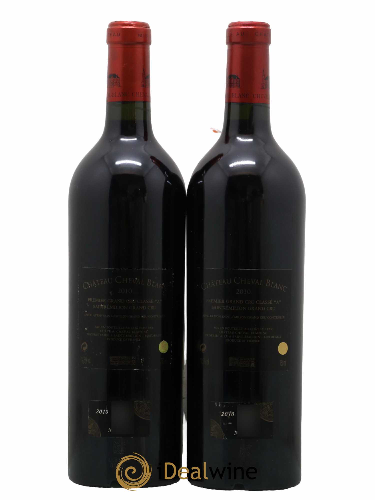 Château Cheval Blanc 1er Grand Cru Classé A 2010 - Lot de 2 bouteilles - 1