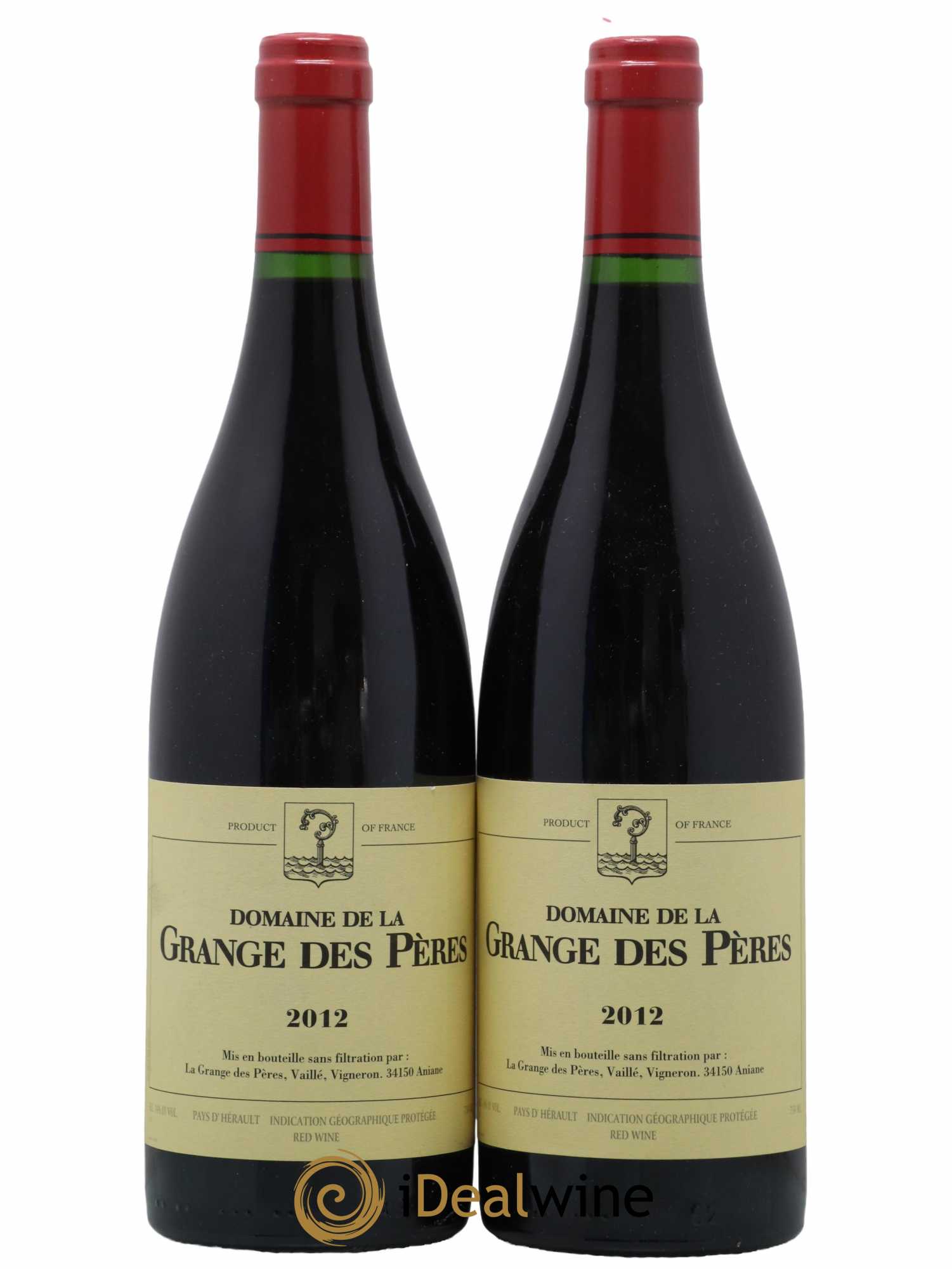 Pays d'Hérault Grange des Pères Laurent Vaillé 2012 - Lot de 2 bouteilles - 0