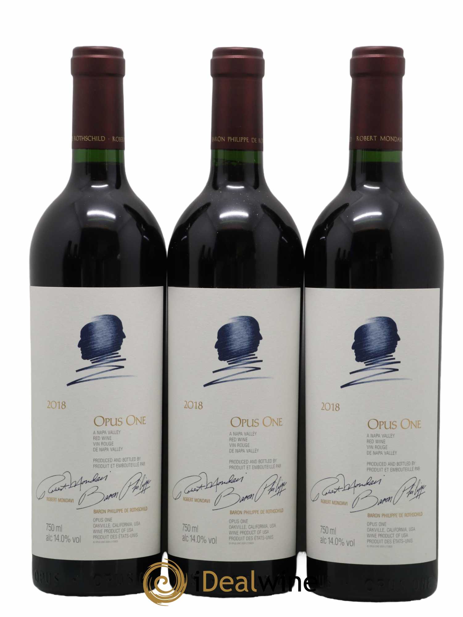 Napa Valley Opus One Robert Mondavi 2018 - Lot of 6 bottles - 1
