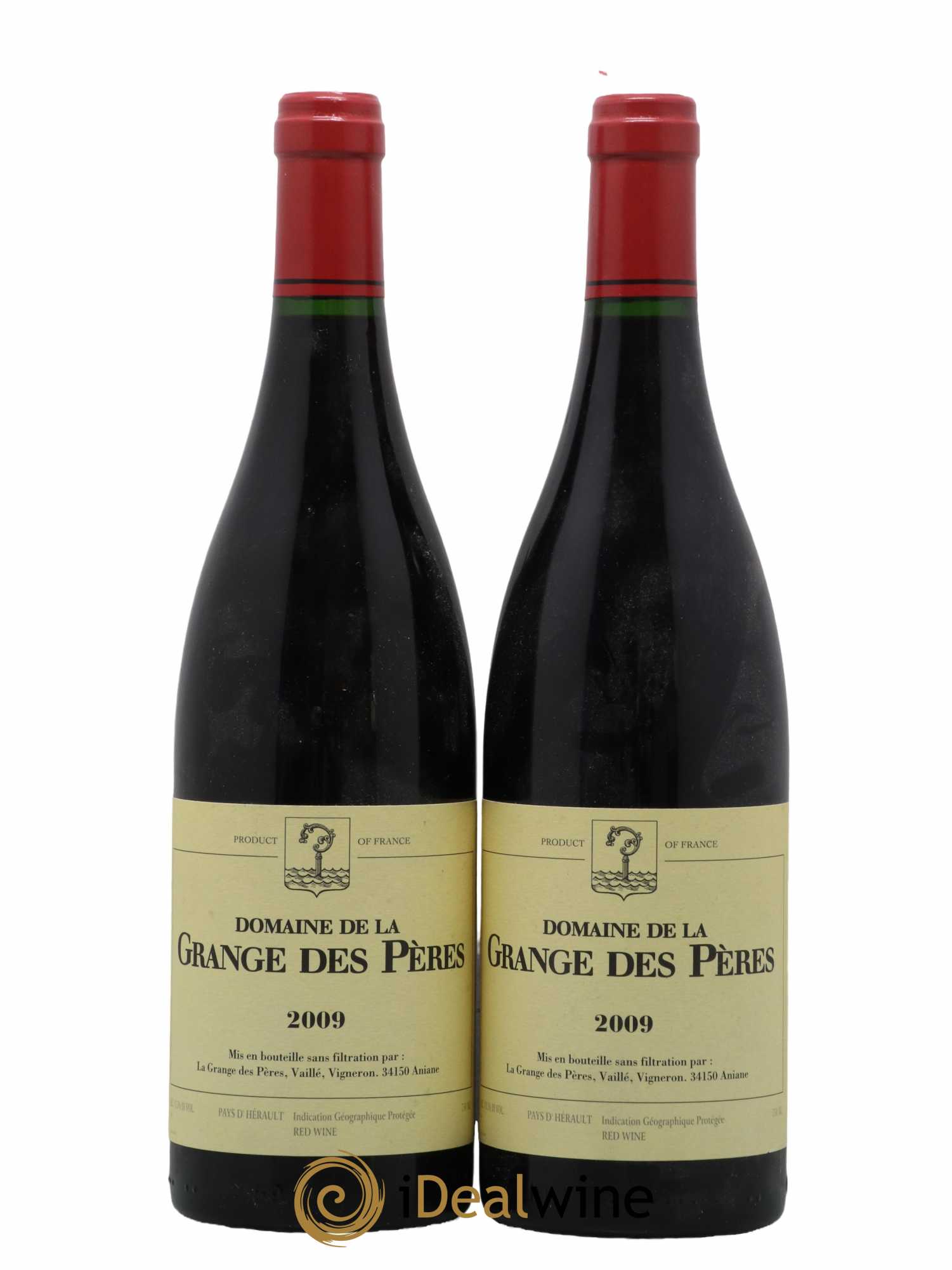 Pays d'Hérault Grange des Pères Laurent Vaillé 2009 - Lot de 2 bouteilles - 0