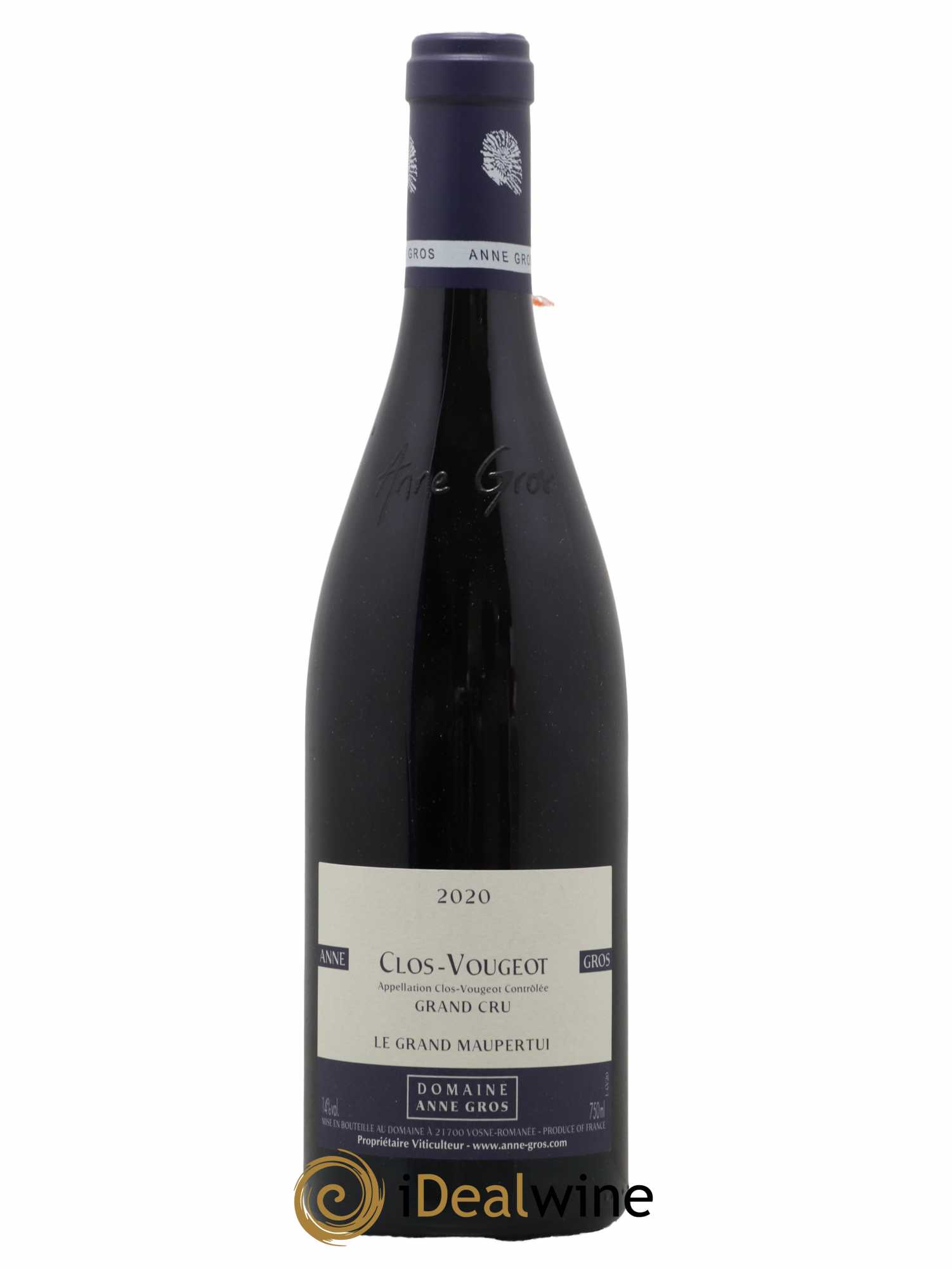 Clos de Vougeot Grand Cru Le Grand Maupertui Anne Gros 2020 - Lot de 1 bouteille - 0
