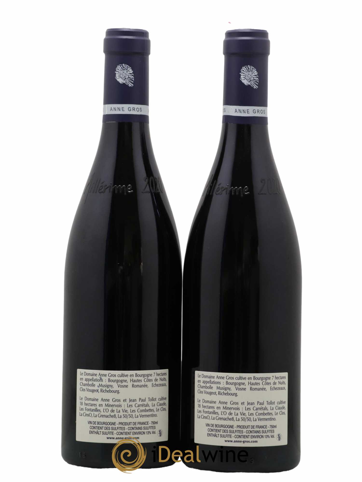 Echezeaux Grand Cru Les Loachausses Anne Gros 2020 - Lotto di 2 bottiglie - 1