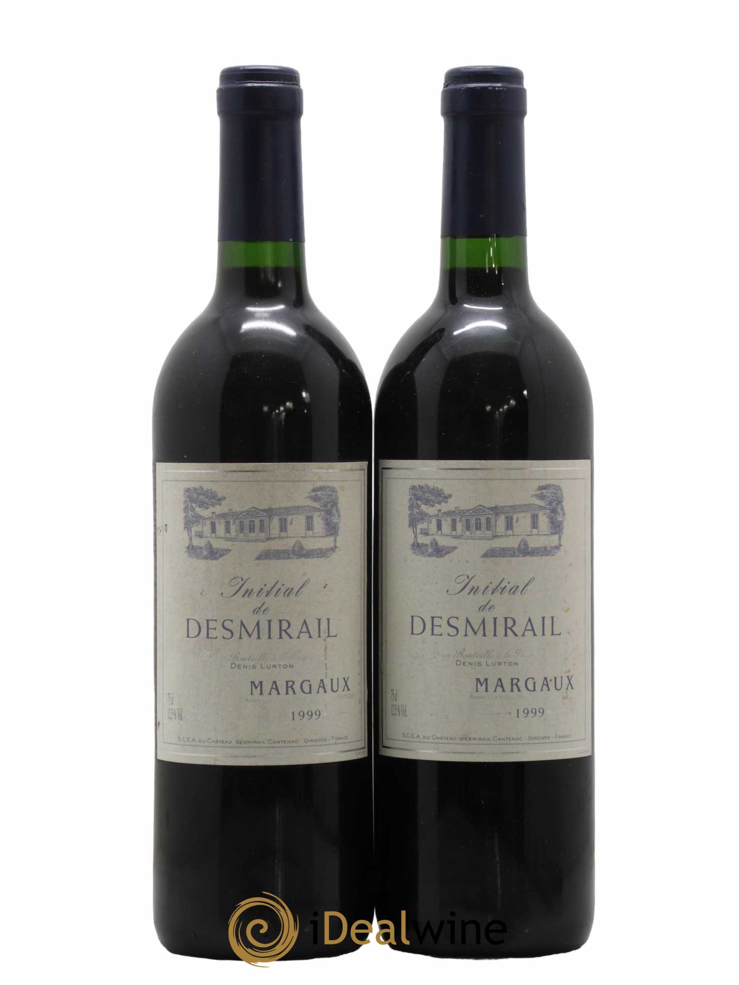 Bordeaux Margaux Initial de Desmirail 1999 - Lot de 2 bouteilles - 0