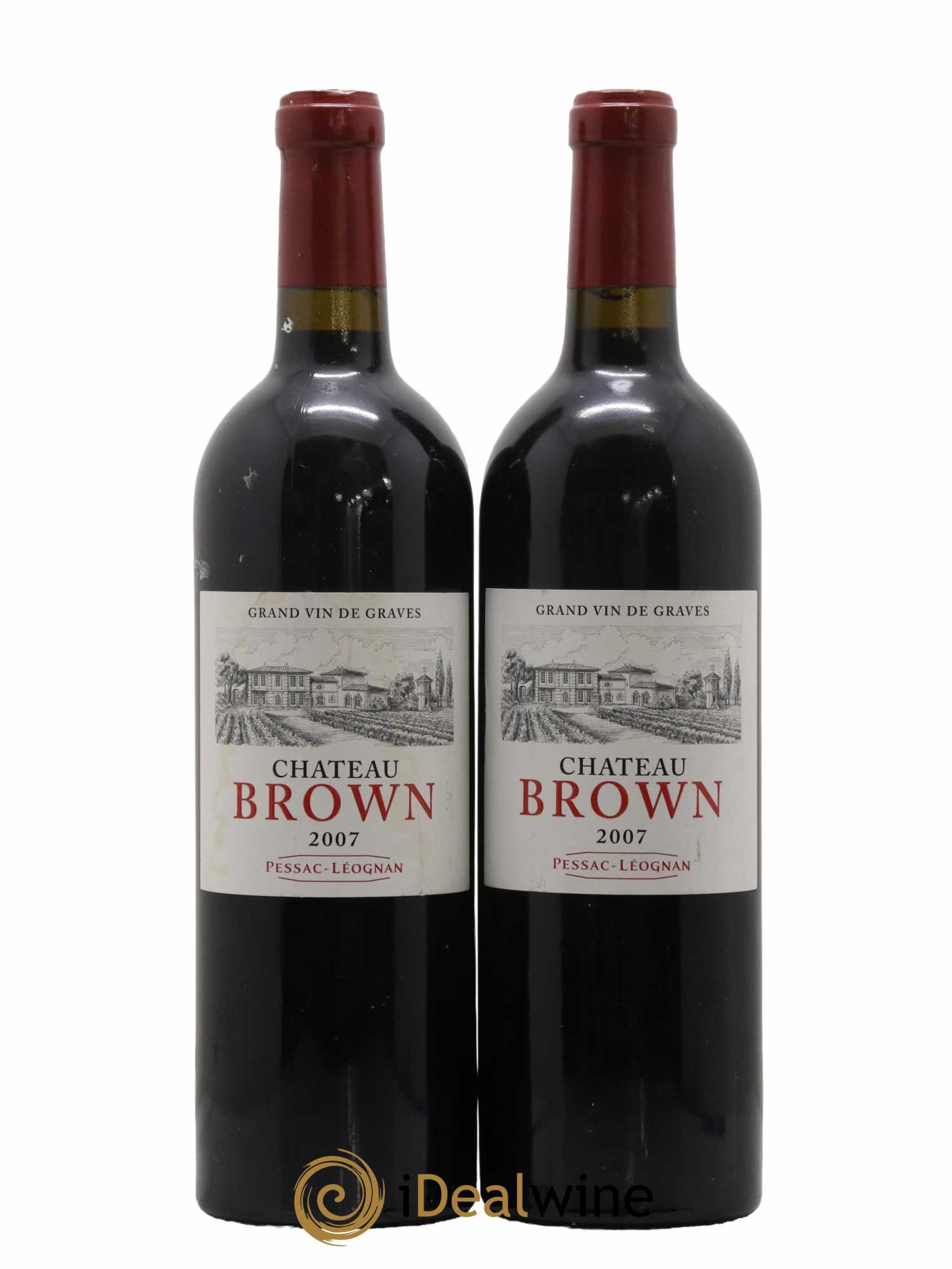 Château Brown 2007 - Lot de 2 bouteilles - 0